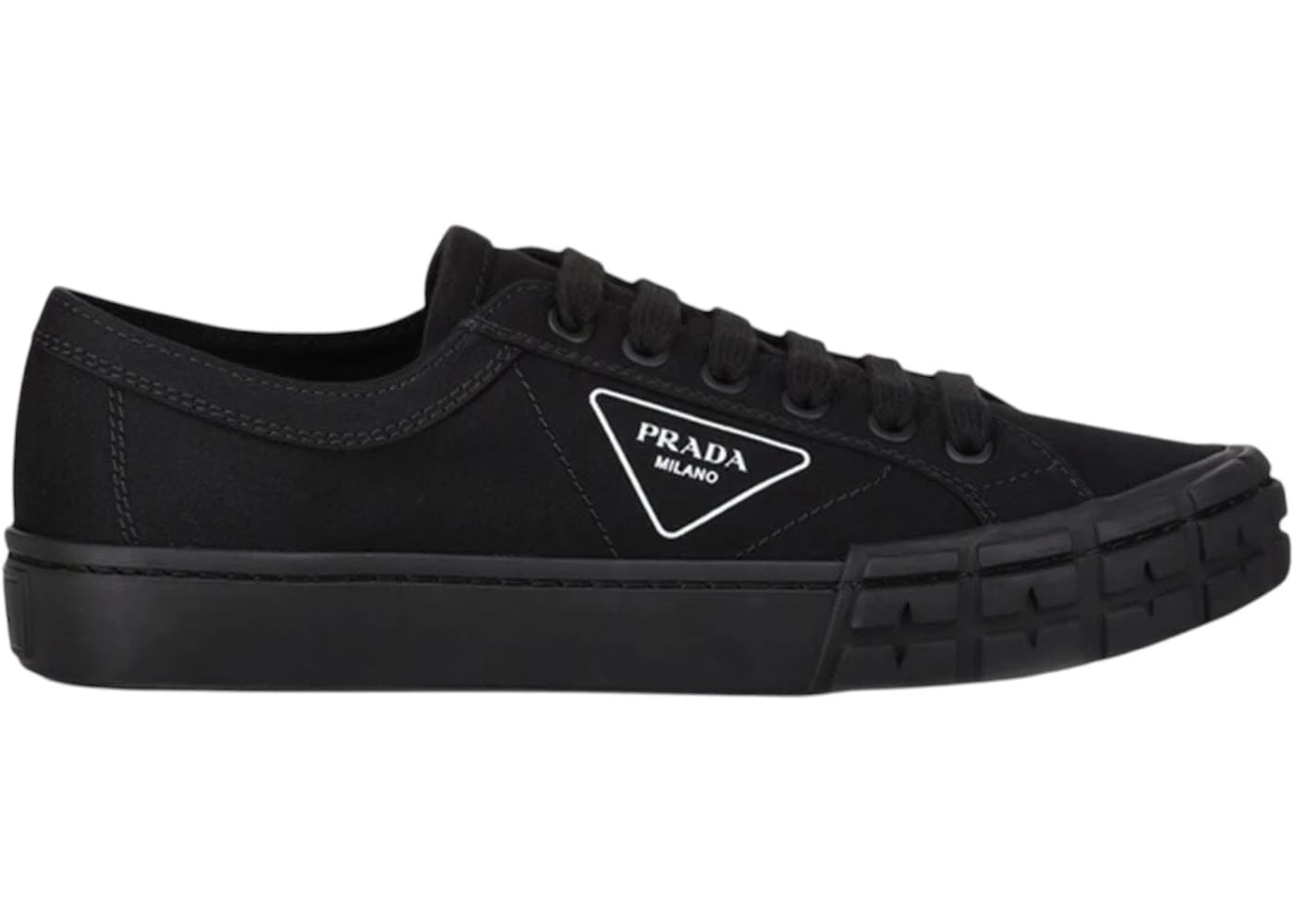 Prada Gabardine Wheel Low Black