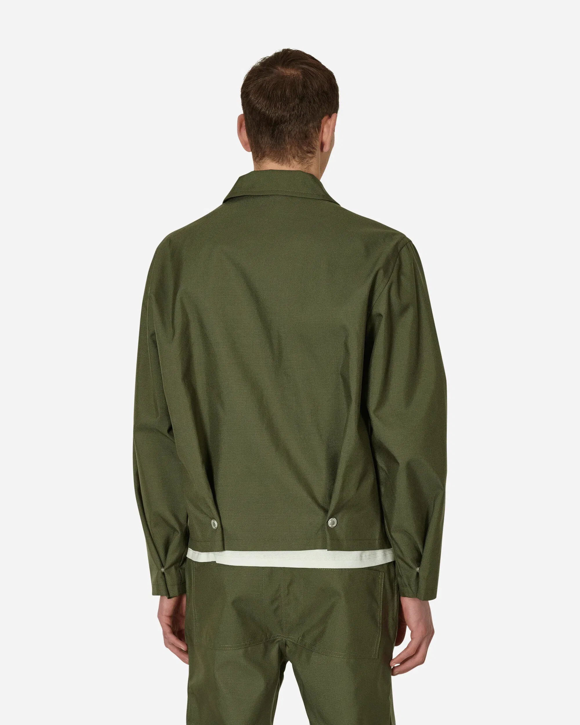 AFFXWRKS Pleat Bomber Jacket Green