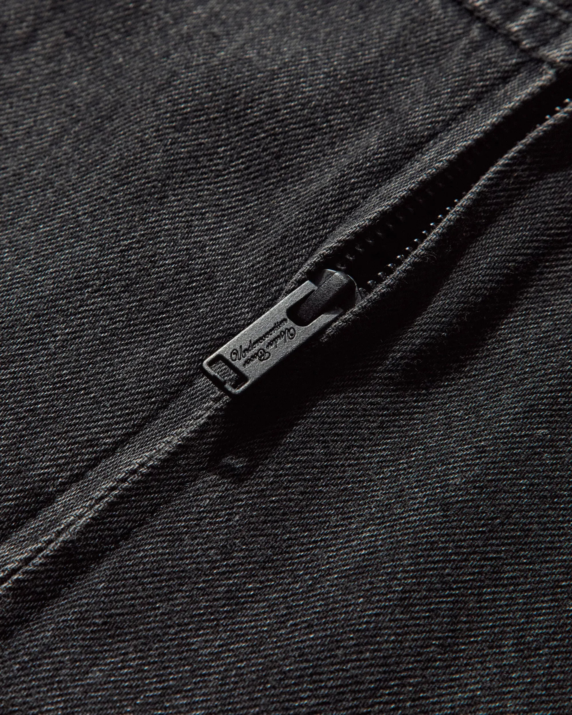 Undercover Women's Denim and Cotton Zip Hoodie Black