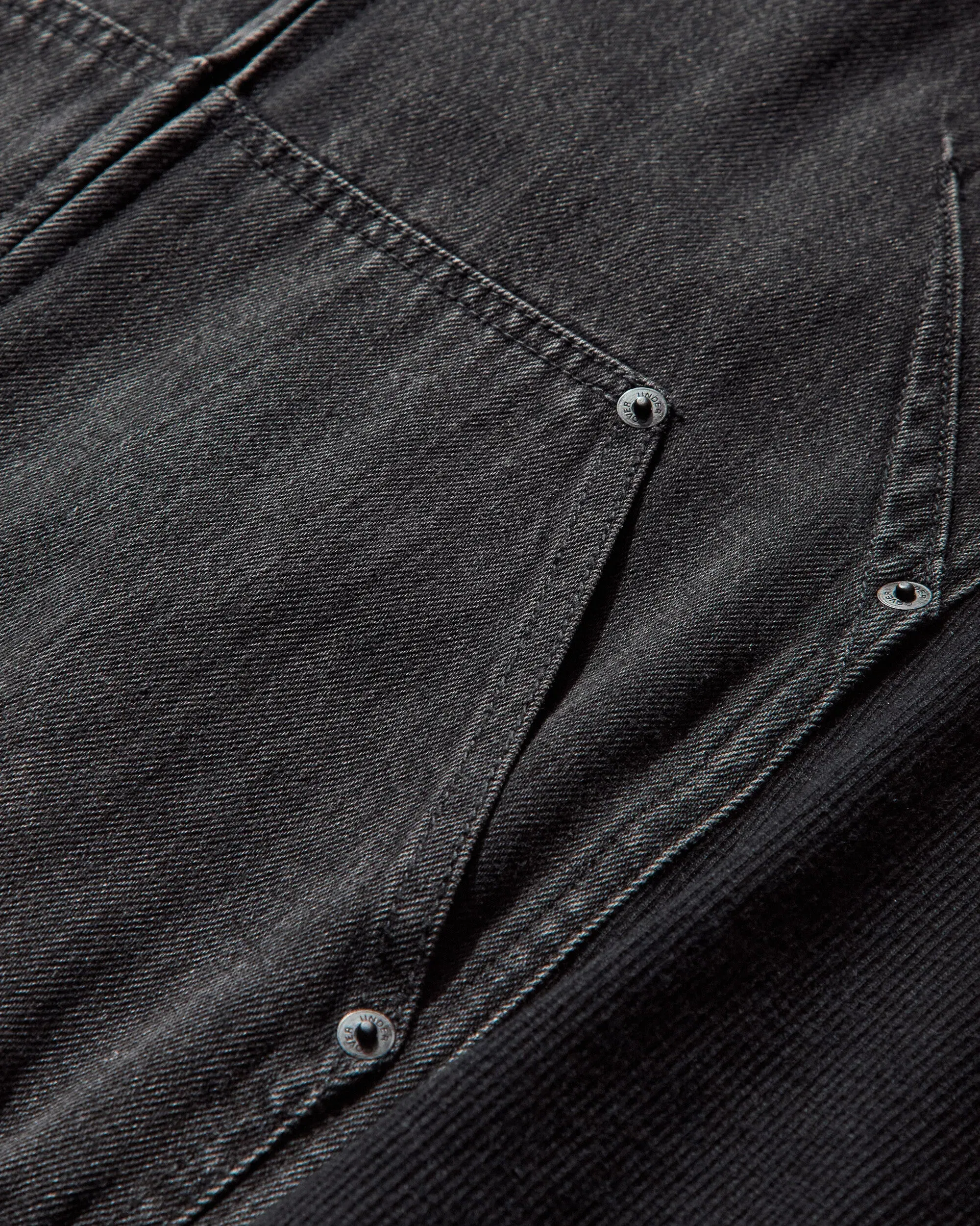Undercover Women's Denim and Cotton Zip Hoodie Black