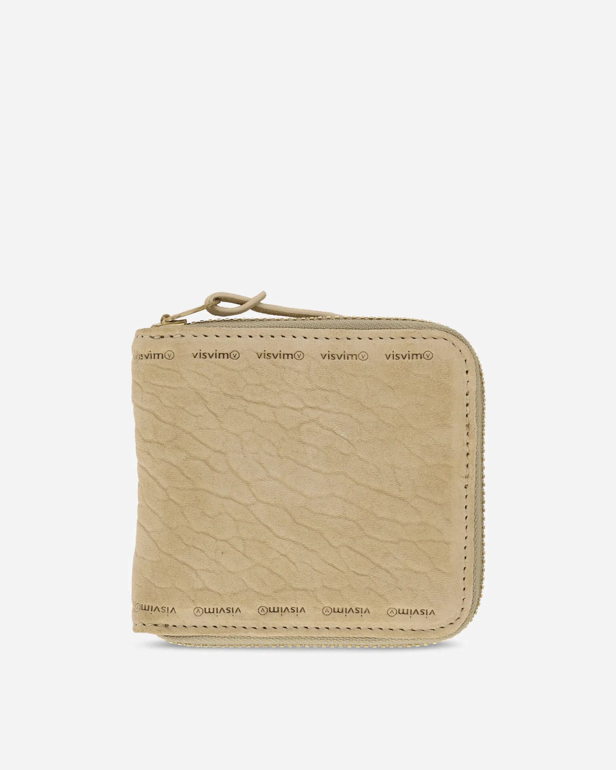 visvim Suede Bi-Fold Wallet Beige