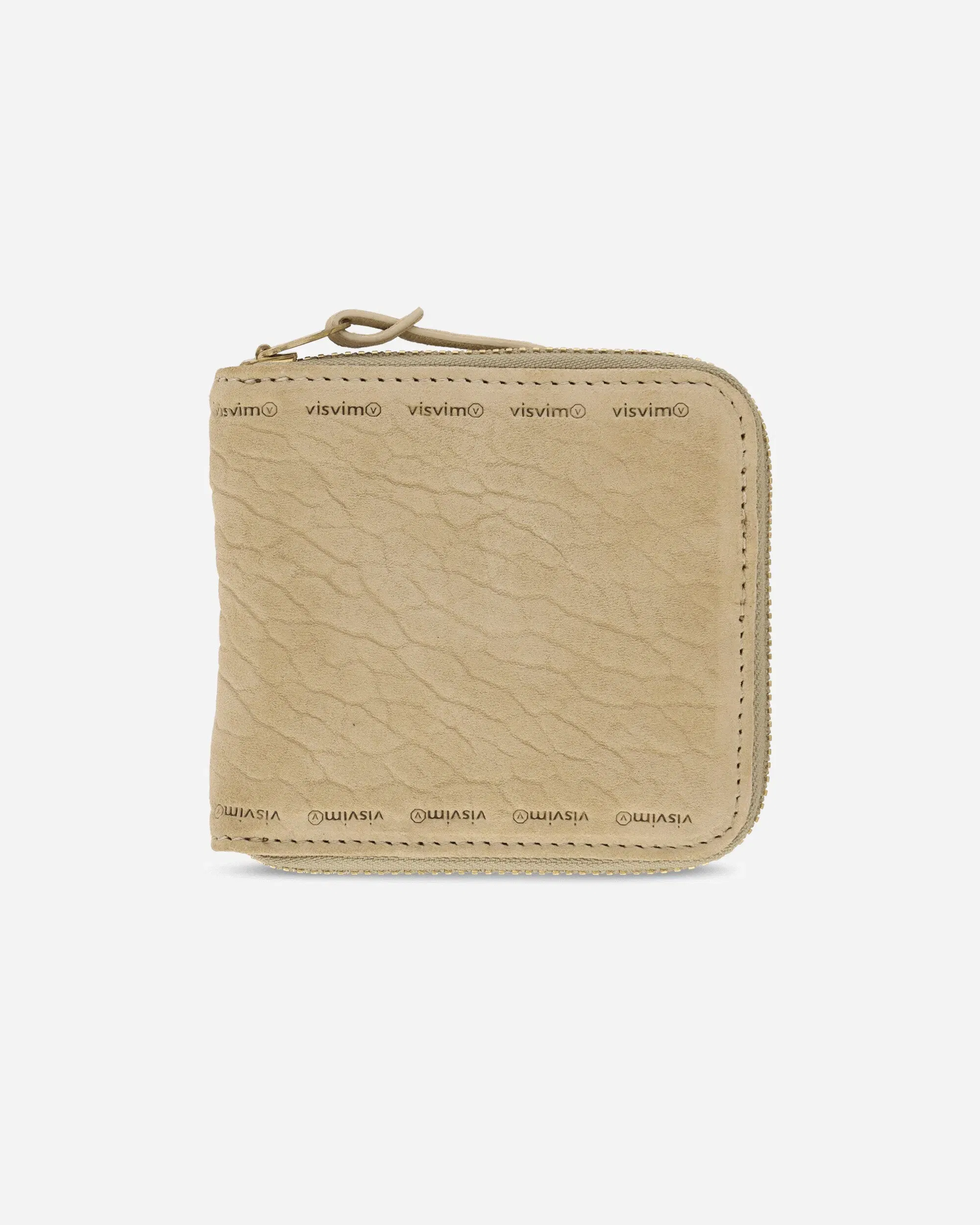 visvim Suede Bi-Fold Wallet Beige