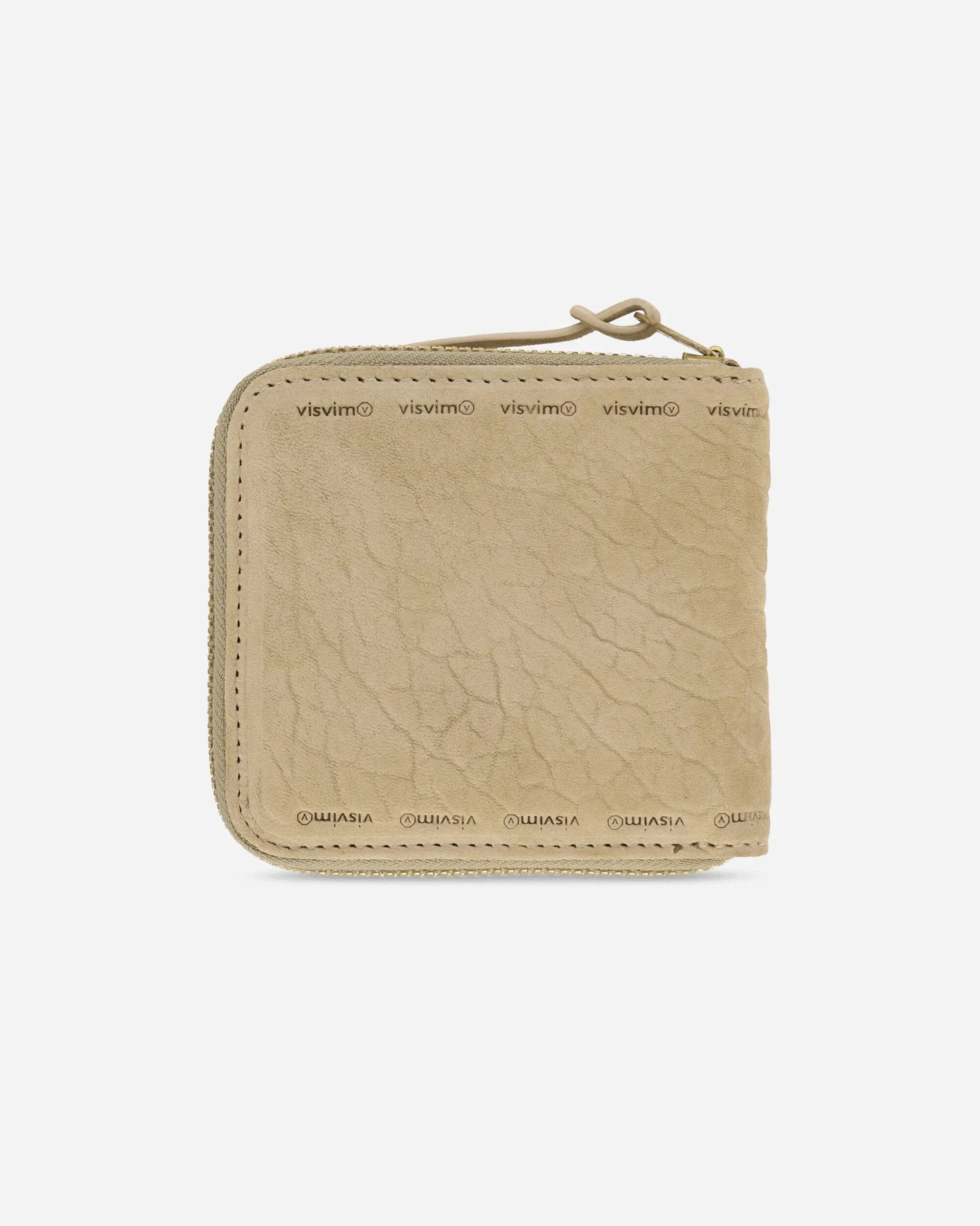 visvim Suede Bi-Fold Wallet Beige