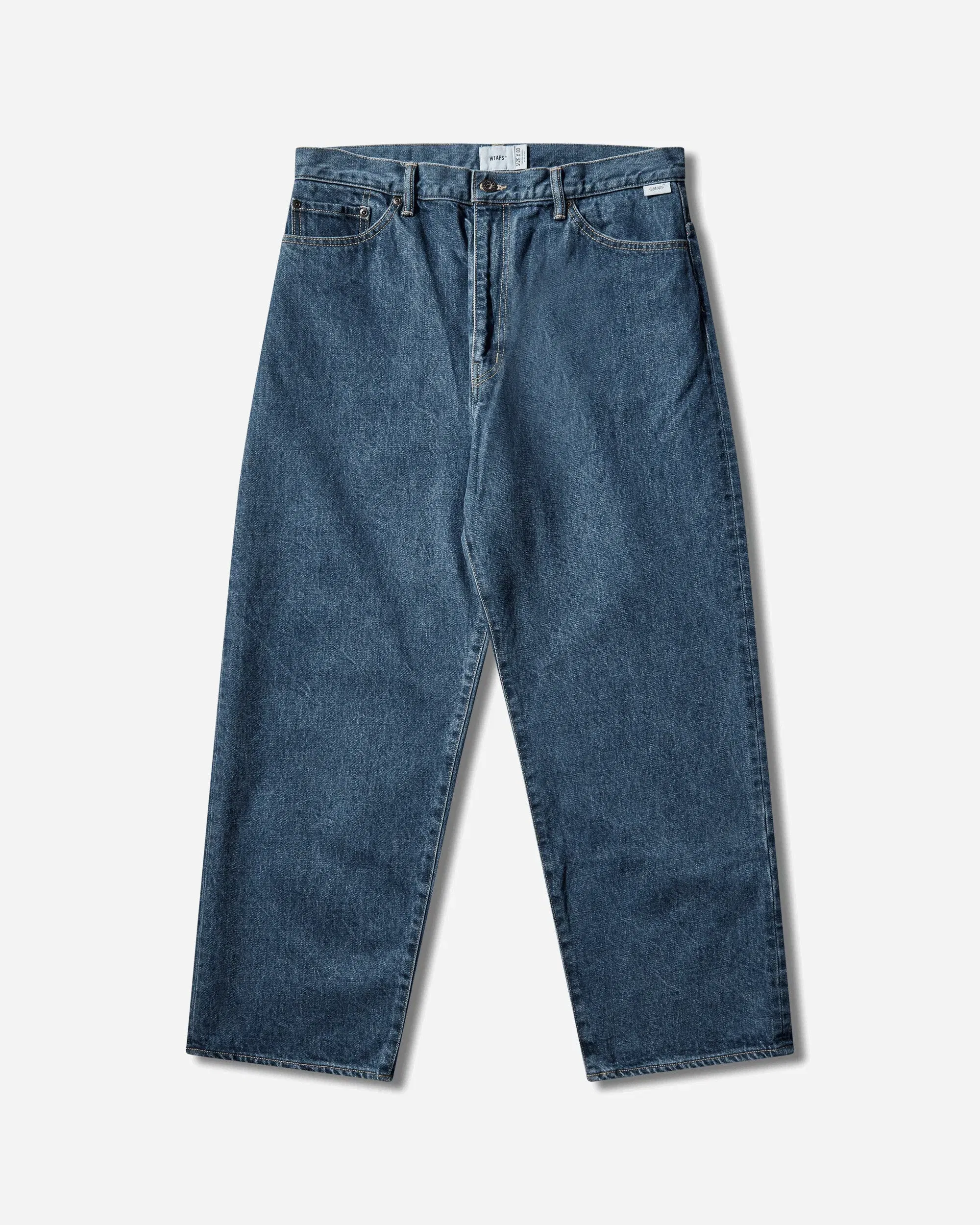WTAPS Men's Blues Straight Pants Indigo