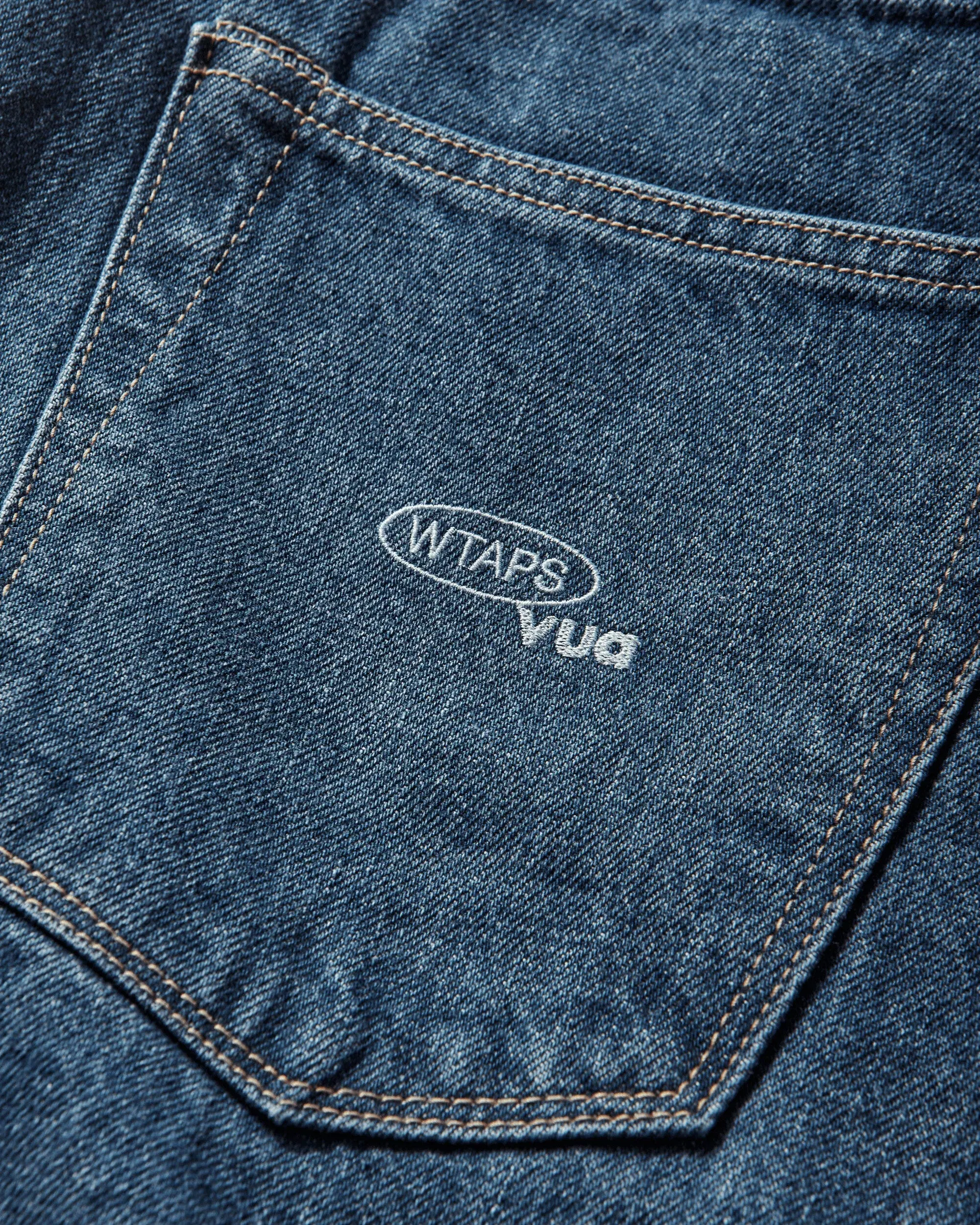 WTAPS Men's Blues Straight Pants Indigo