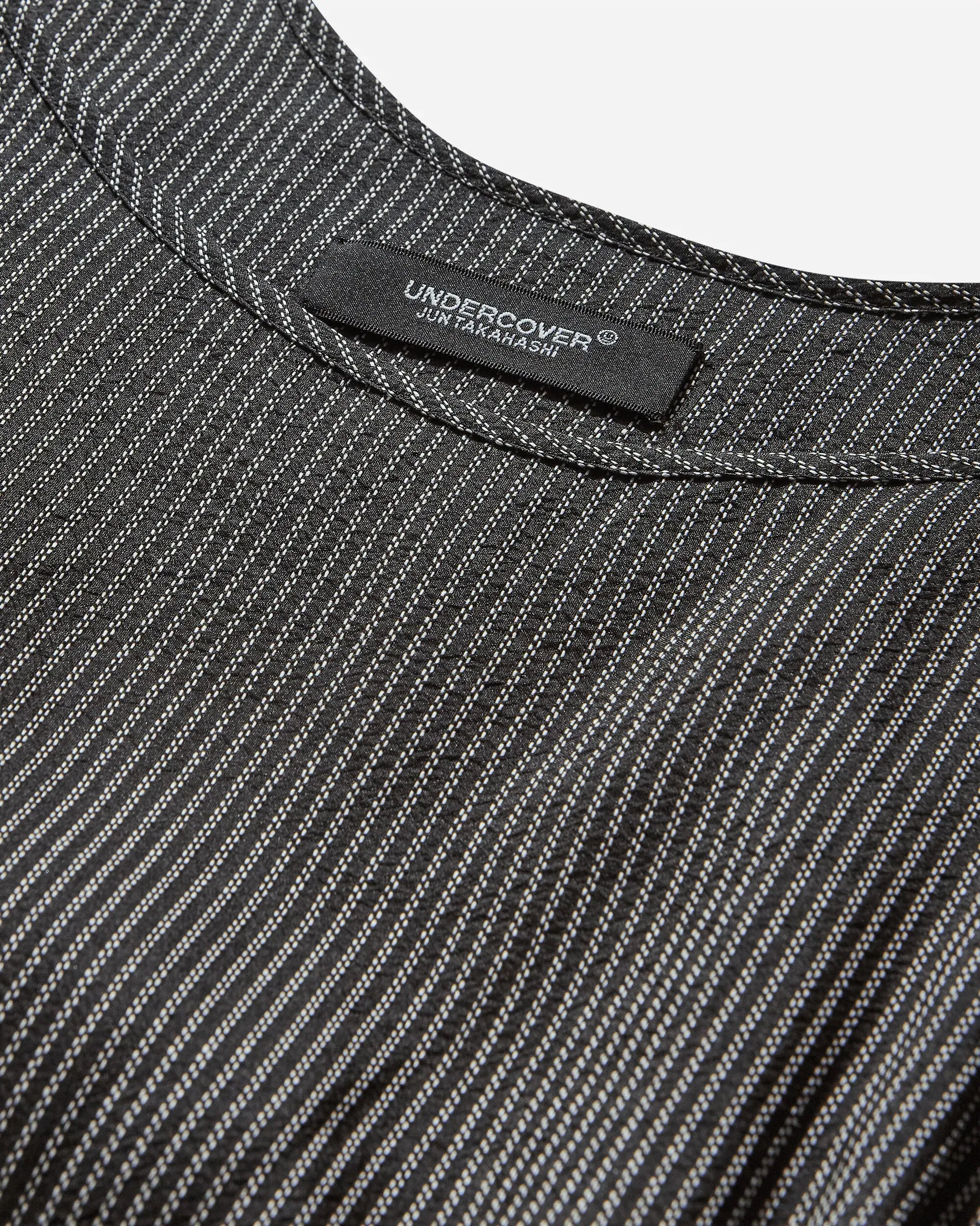 Undercover Women's Silk Japanese Paper Camisole Dress Black Stripe