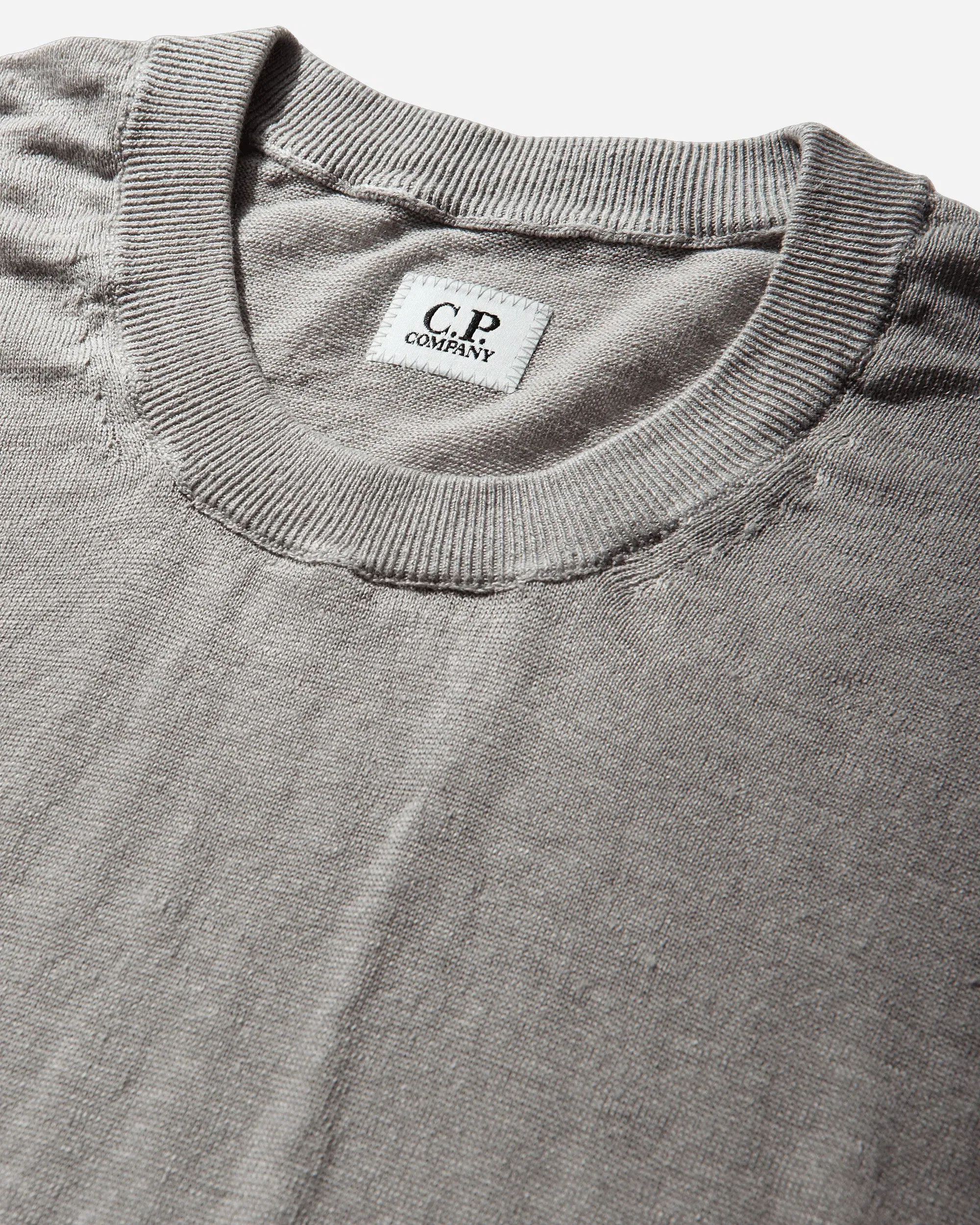 C.P. Company Men's Flax Crewneck Sweater Dove
