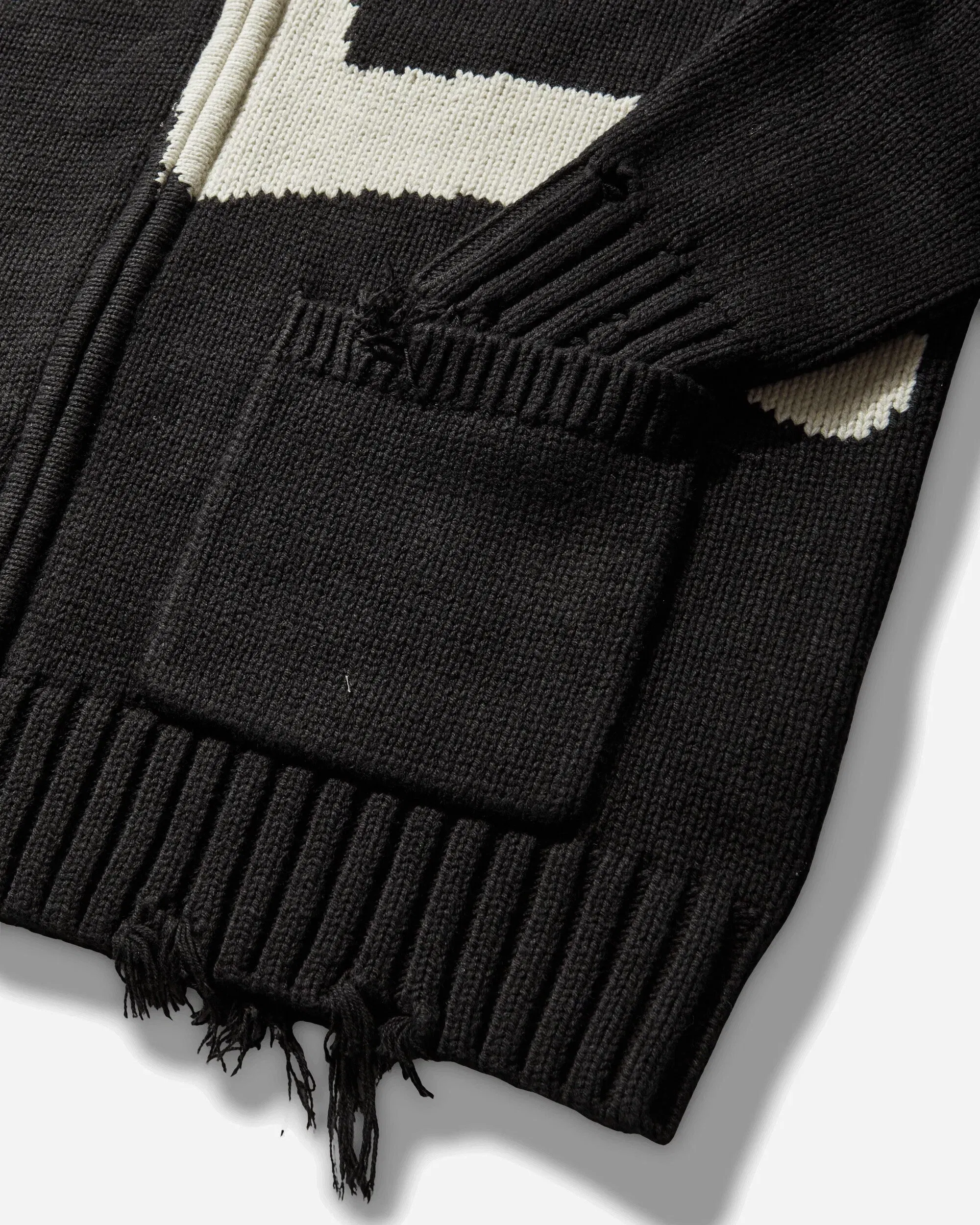 EVISU Men's Cowichan Cardigan Jacket Black