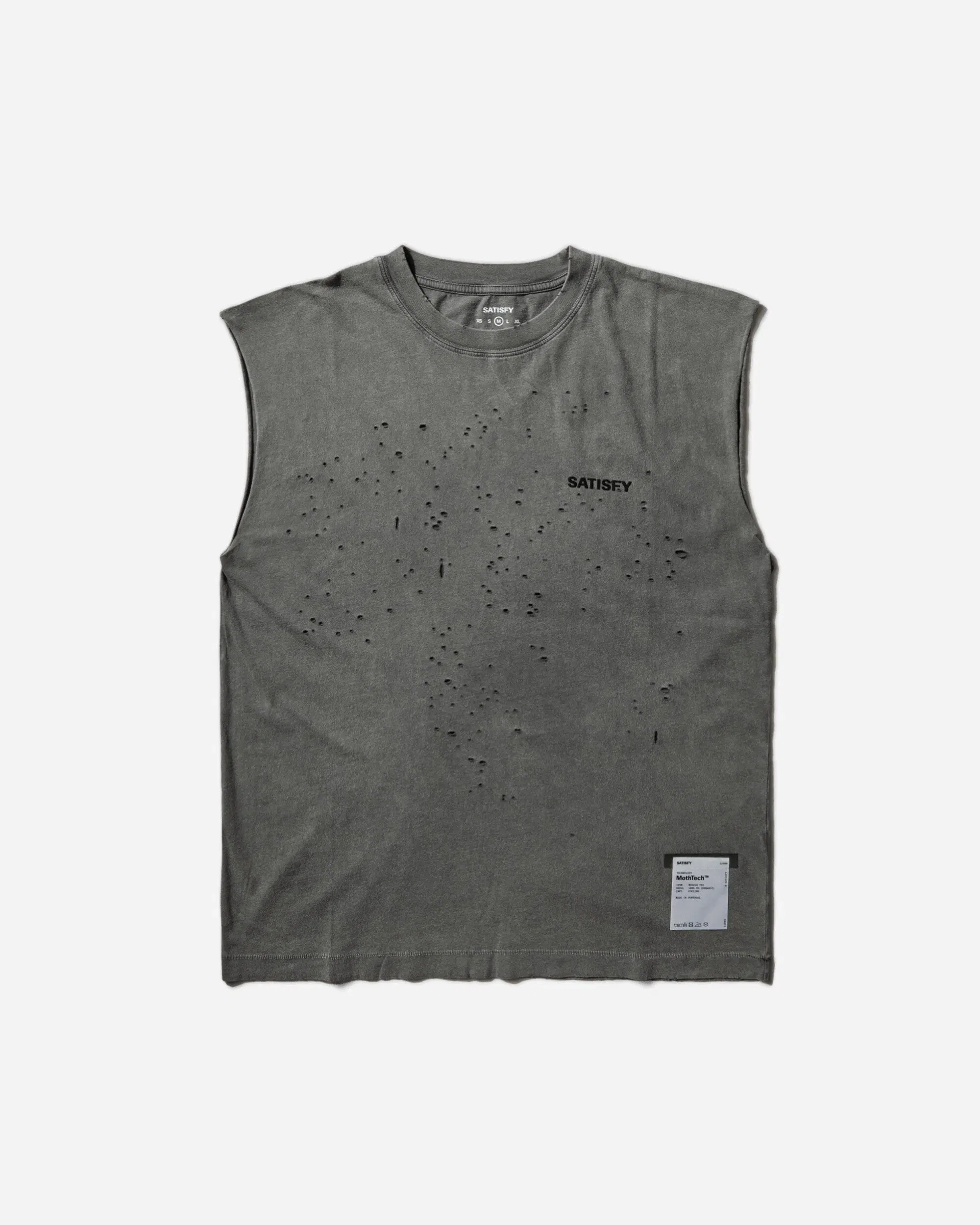 Satisfy Men's MothTech Muscle Tee Faded Black