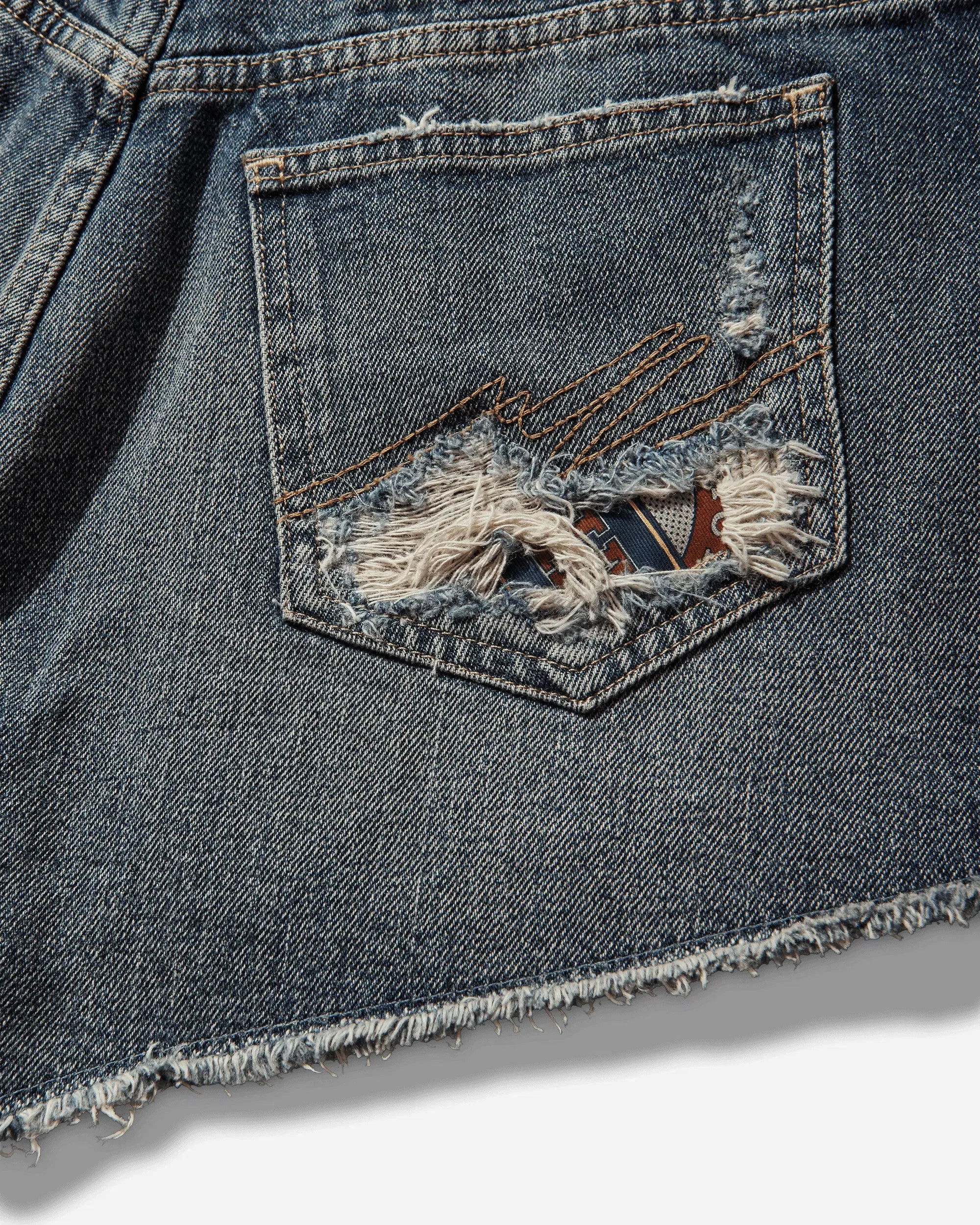 Martine Rose Short Shorts Blue Trucker Wash