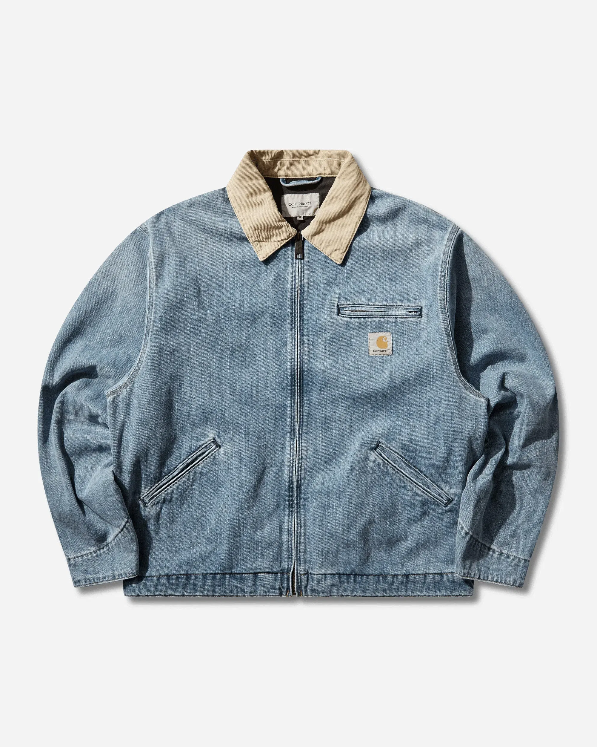 Carhartt WIP Men's OG Detroit Jacket Blue / Dusty H Brown (Burst Washed)