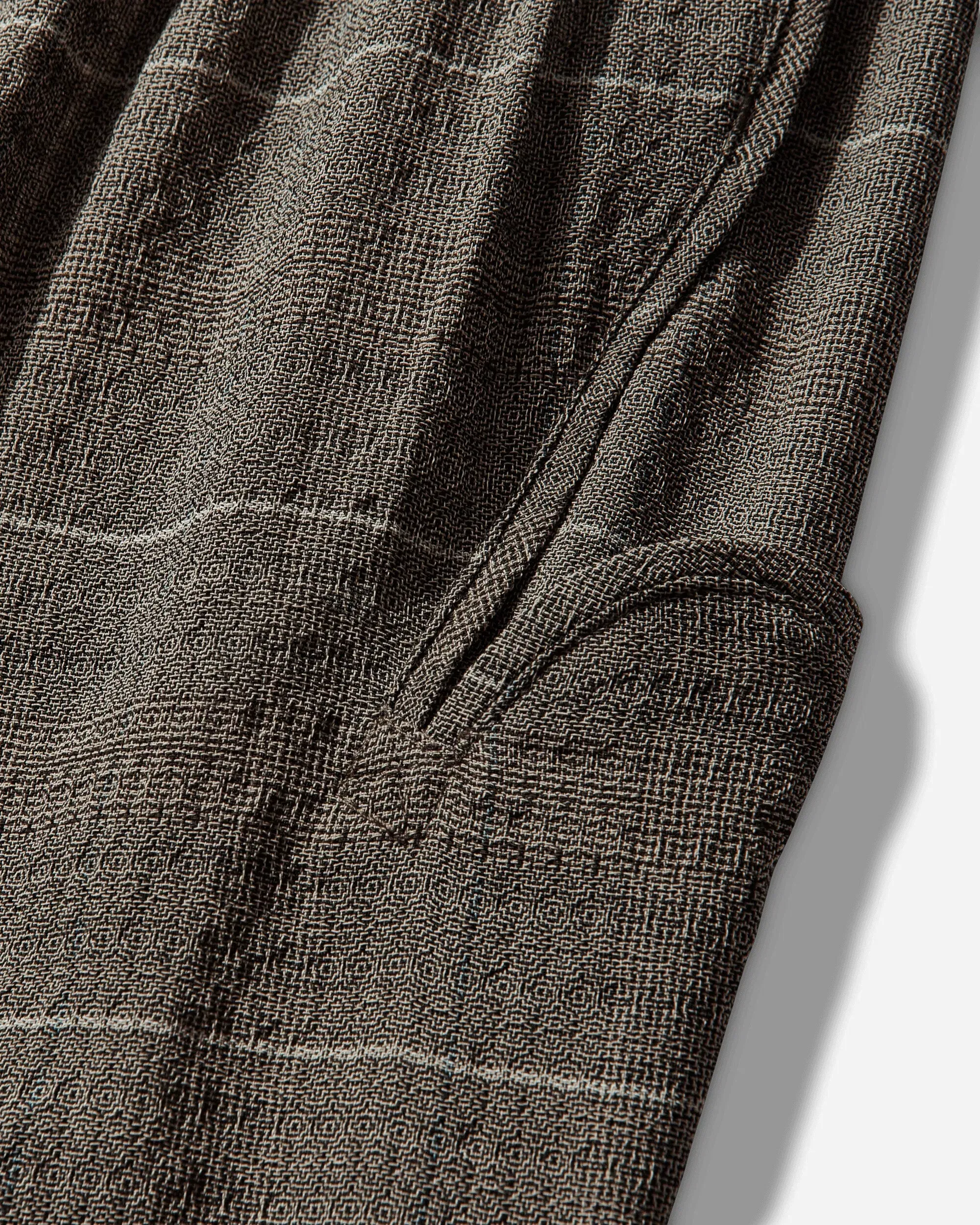 Kiko Kostadinov Men's Andras Formal Trousers Taupe Check