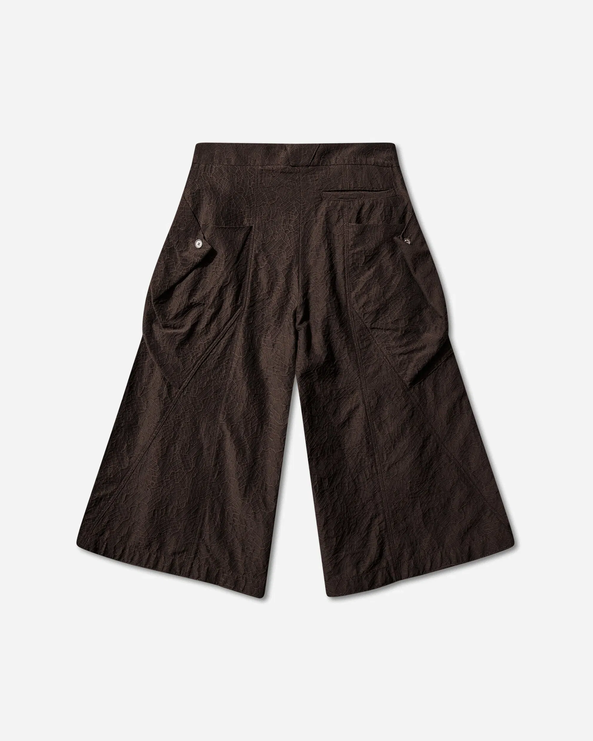 Kiko Kostadinov Women's Dahlia Draped Shorts Dark Elm