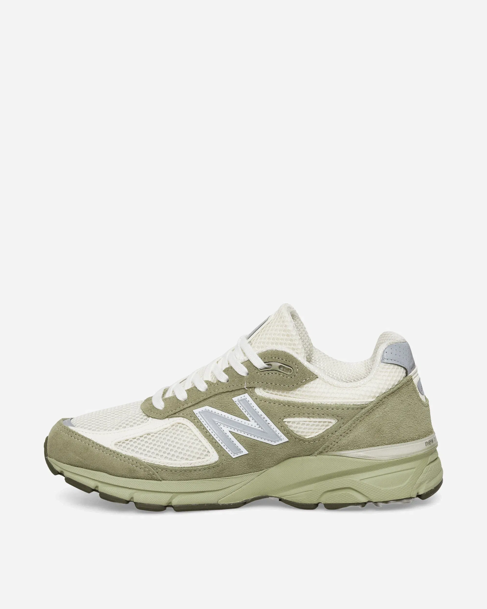 New Balance Made in USA 990v4 Sneakers Olive Leaf / Permafrost / Light Olive