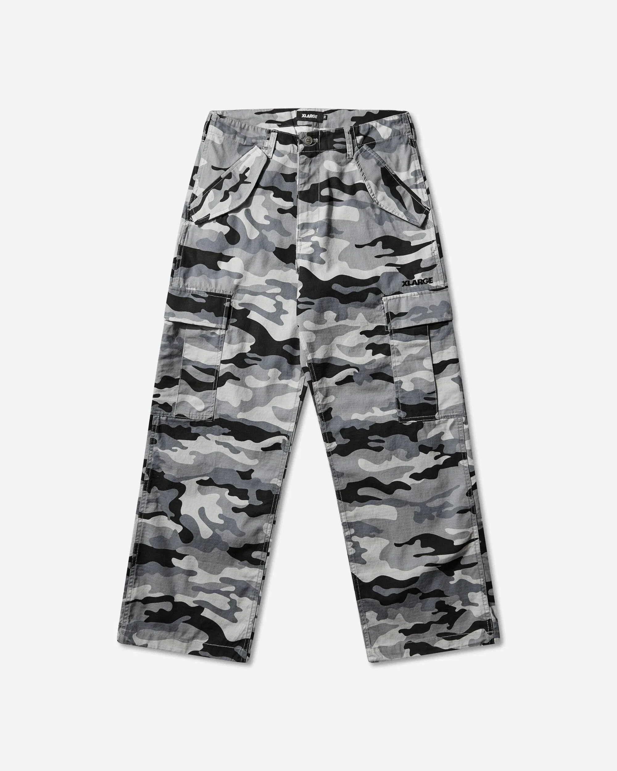 XLarge Men's Label Ripstop Cargo Pants Grey