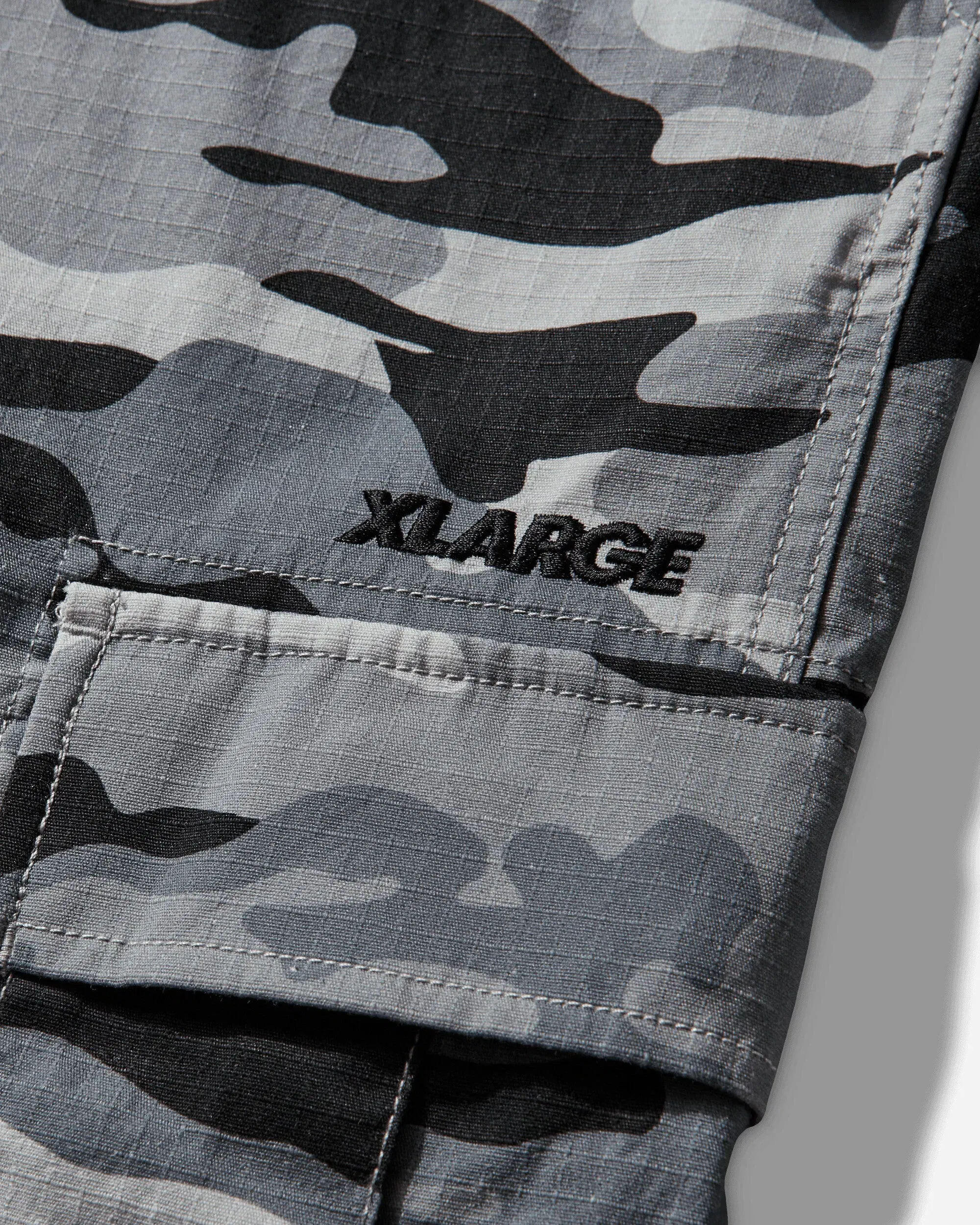XLarge Men's Label Ripstop Cargo Pants Grey
