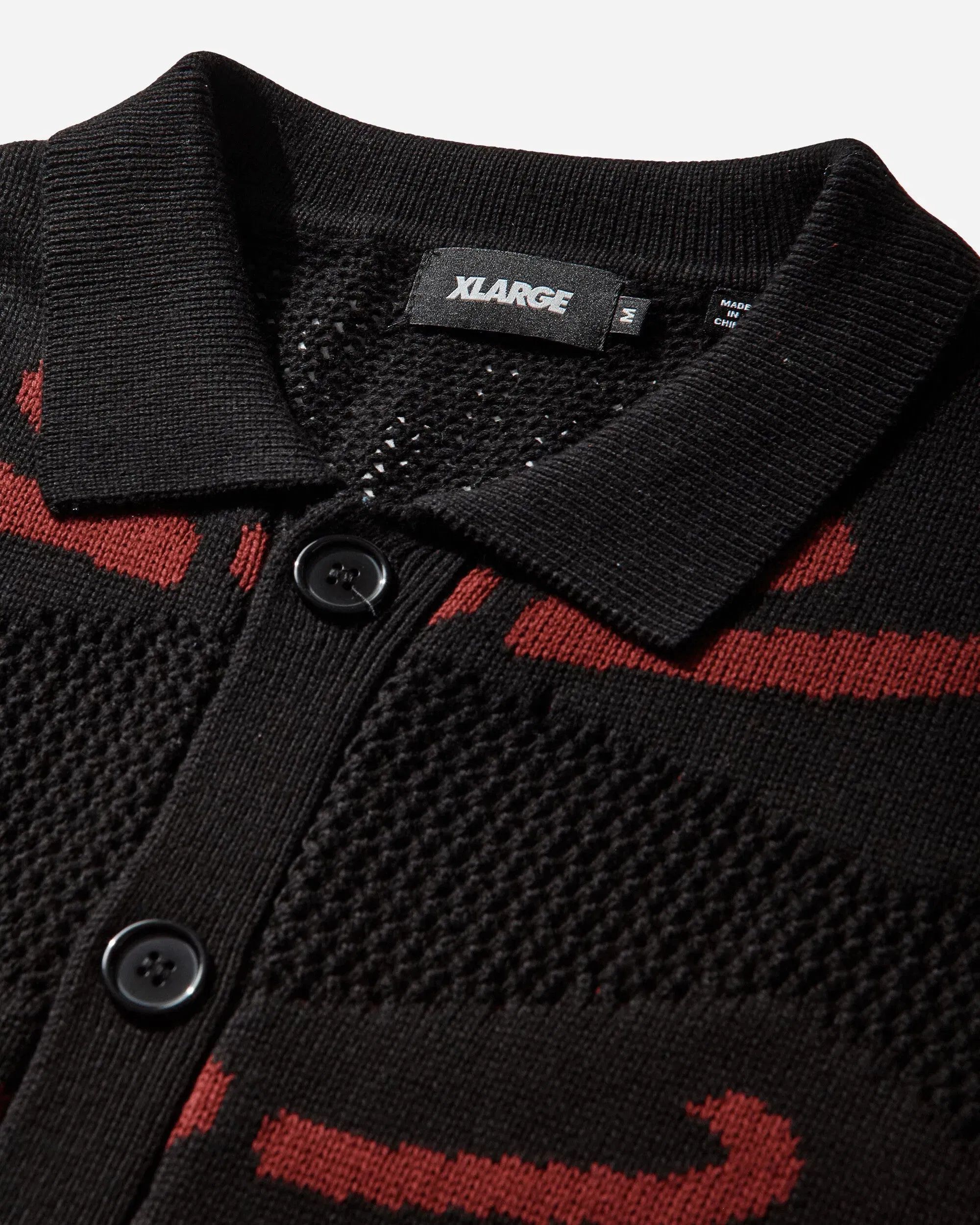 XLarge Men's Scanner Knit Cardigan Black