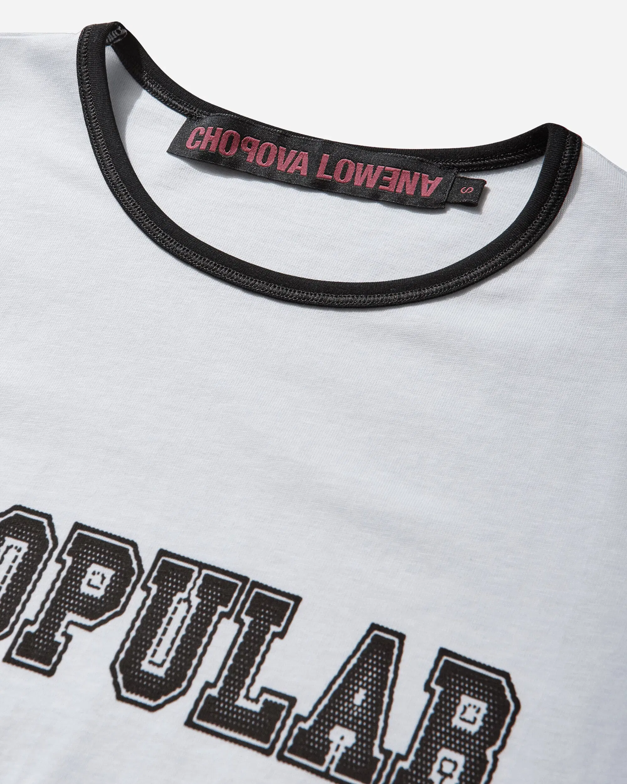 Chopova Lowena Women's Unpopular Fitted Jersey Top White
