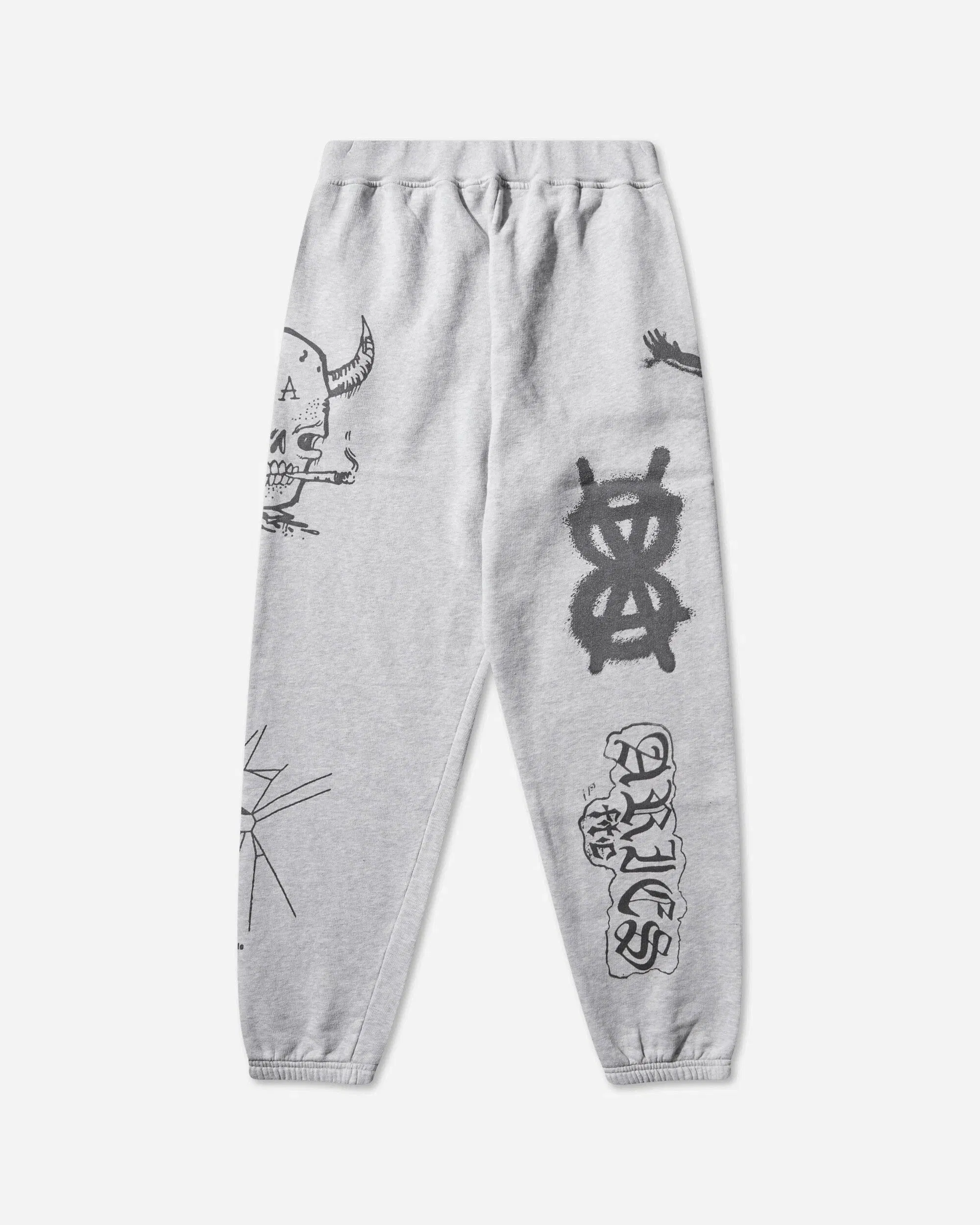 Aries Metal Marl Sweatpants Grey Marl