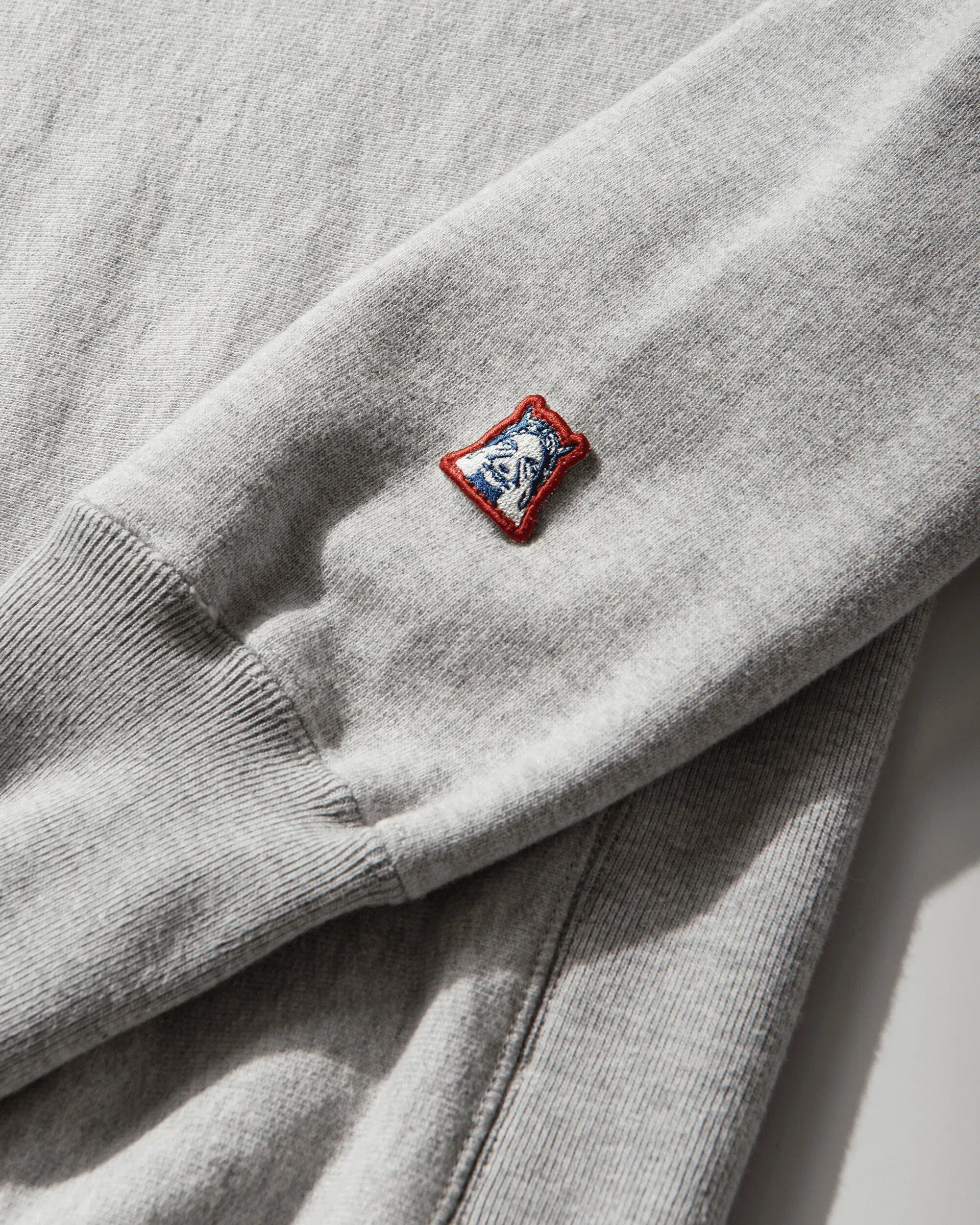 Hysteric Glamour Men's Maiden Logo Embroidered Sweatshirt Grey