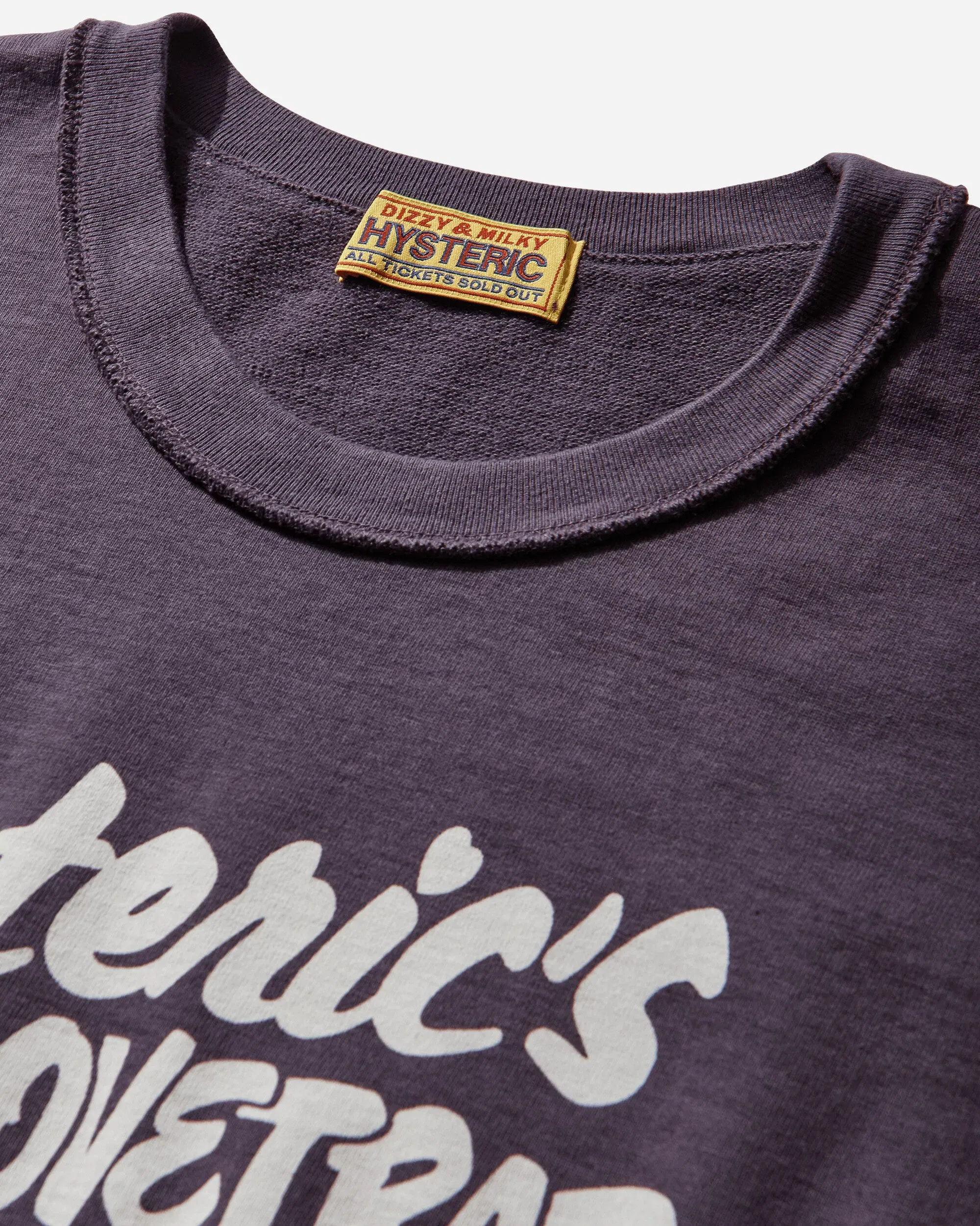 Hysteric Glamour Women's Hysteric's Lovetrap Short Sweatshirt Purple