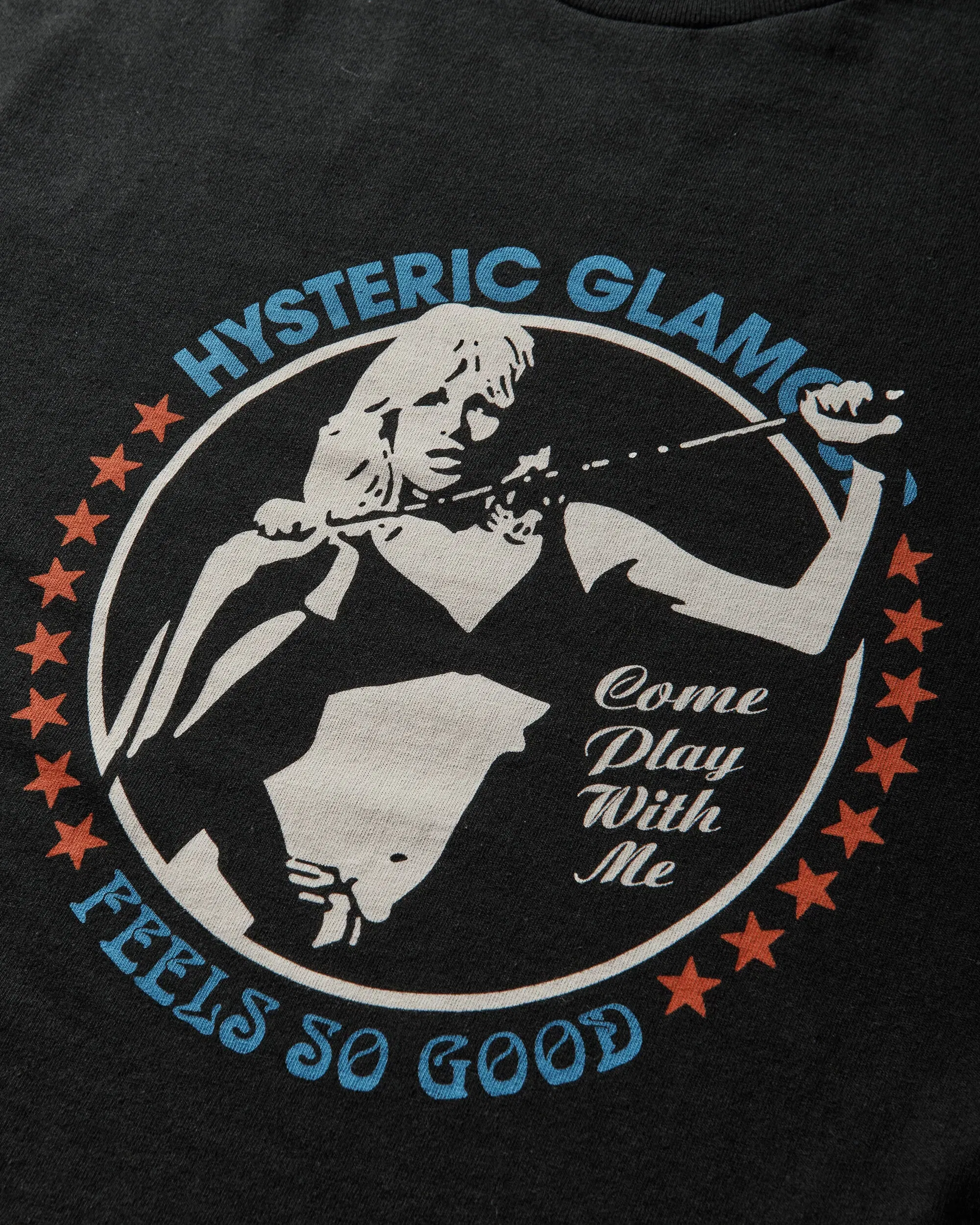 Hysteric Glamour Men's Come Play With Me Longsleeve T-Shirt Black