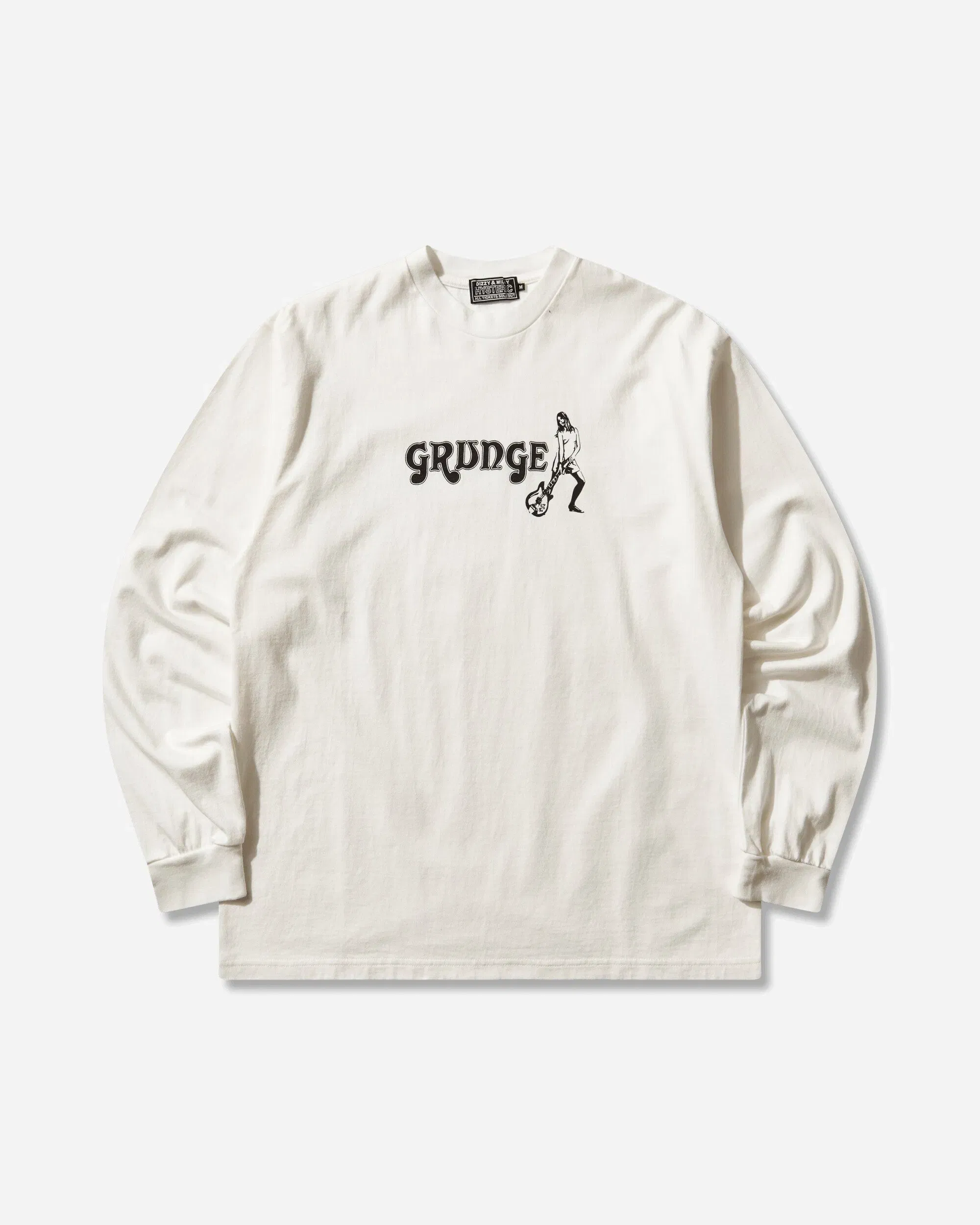 Hysteric Glamour Men's Grunge Longsleeve T-Shirt White
