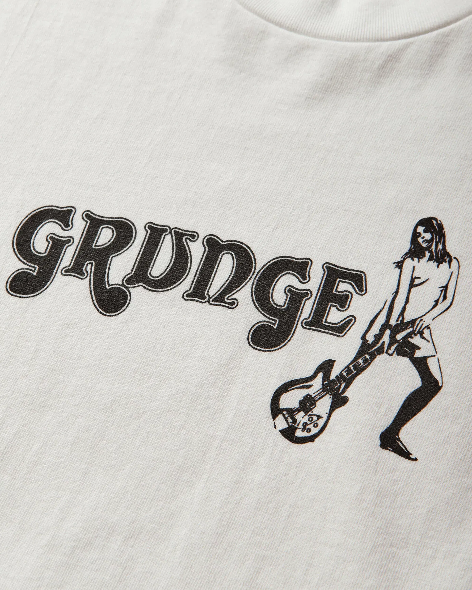 Hysteric Glamour Men's Grunge Longsleeve T-Shirt White