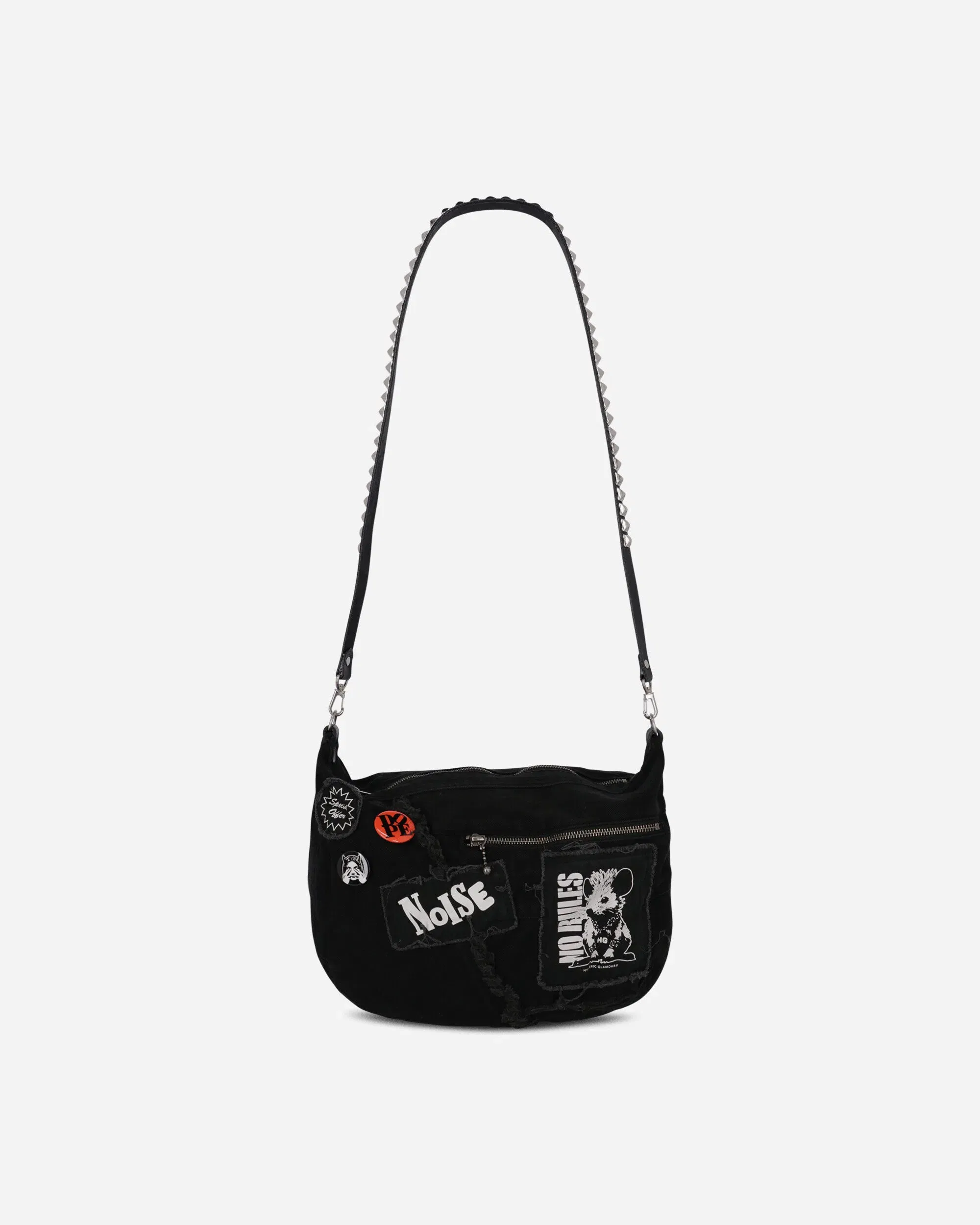 Hysteric Glamour Studs Belt Shoulder Bag Black