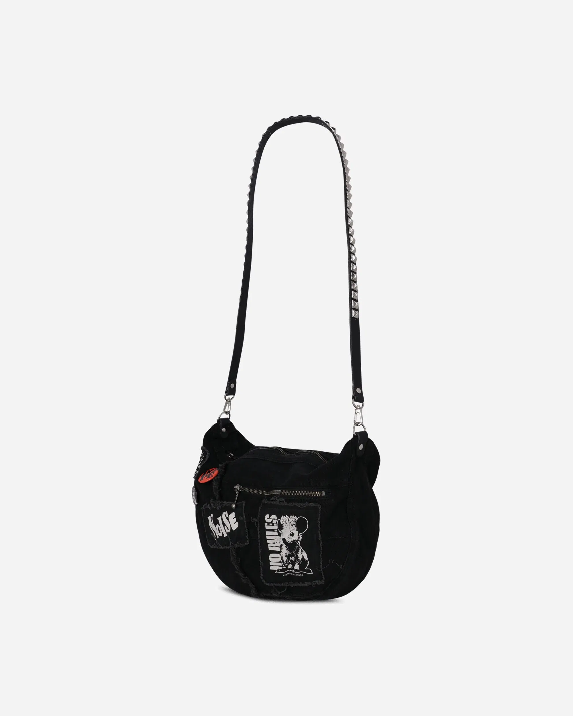 Hysteric Glamour Studs Belt Shoulder Bag Black