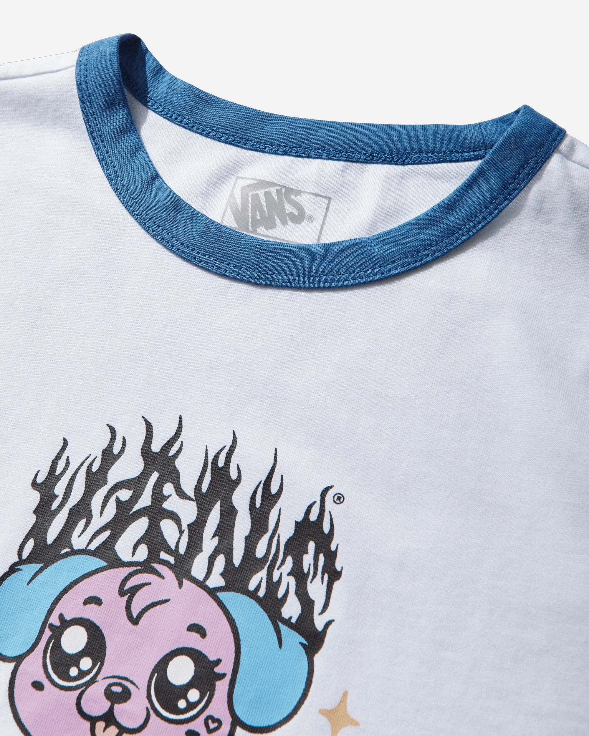 Vans Women's Puppy Ringer Tee White