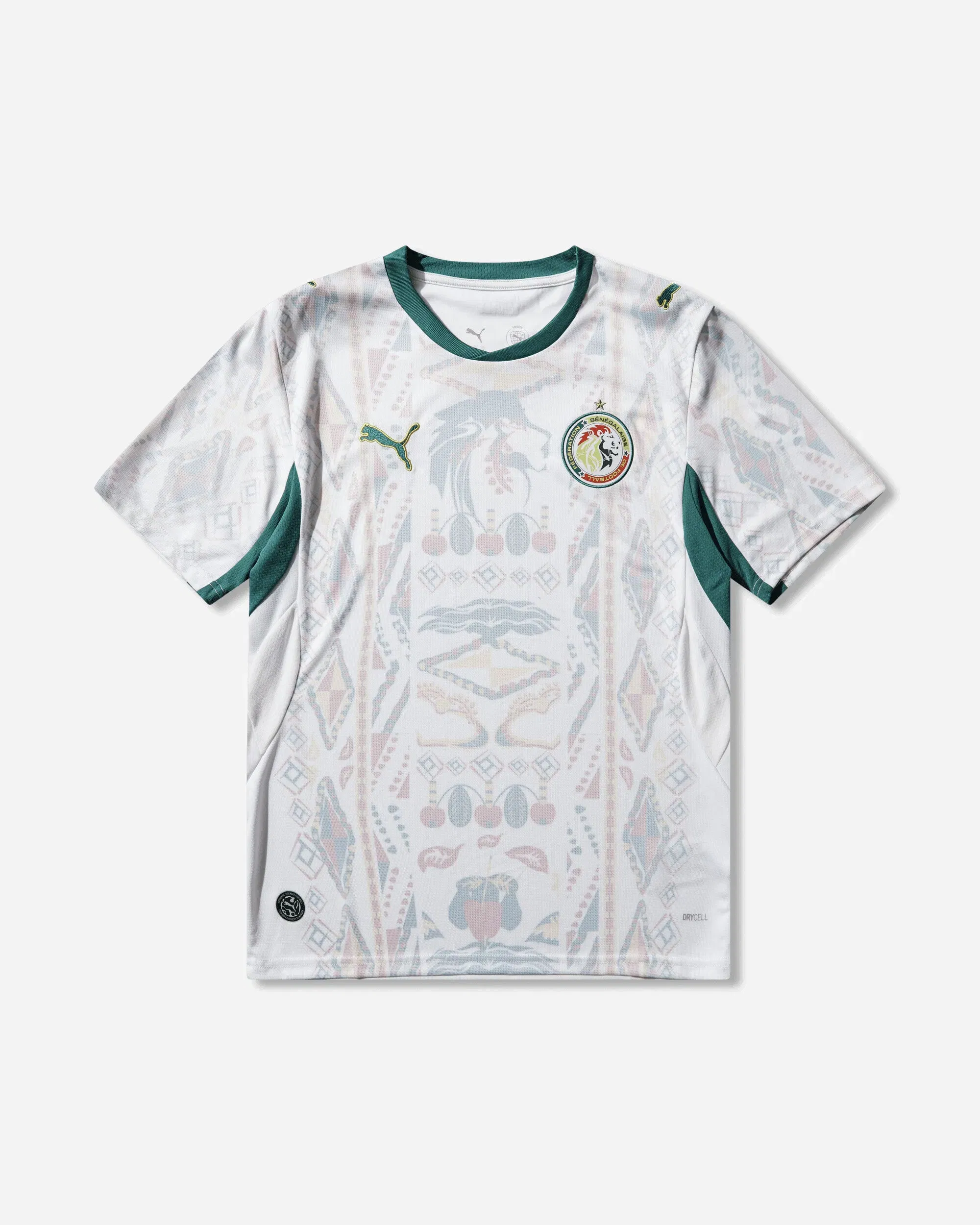 Puma Men's Senegal 2026 Home Jersey White / Wild Green