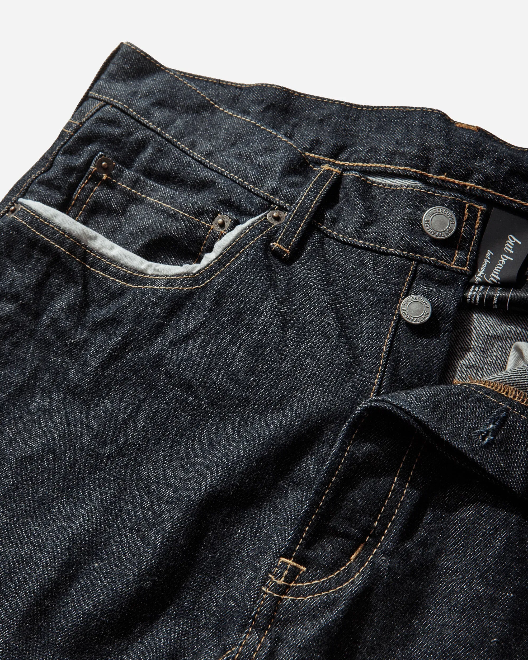 Undercover Men's People Have the Power Denim Pants Indigo