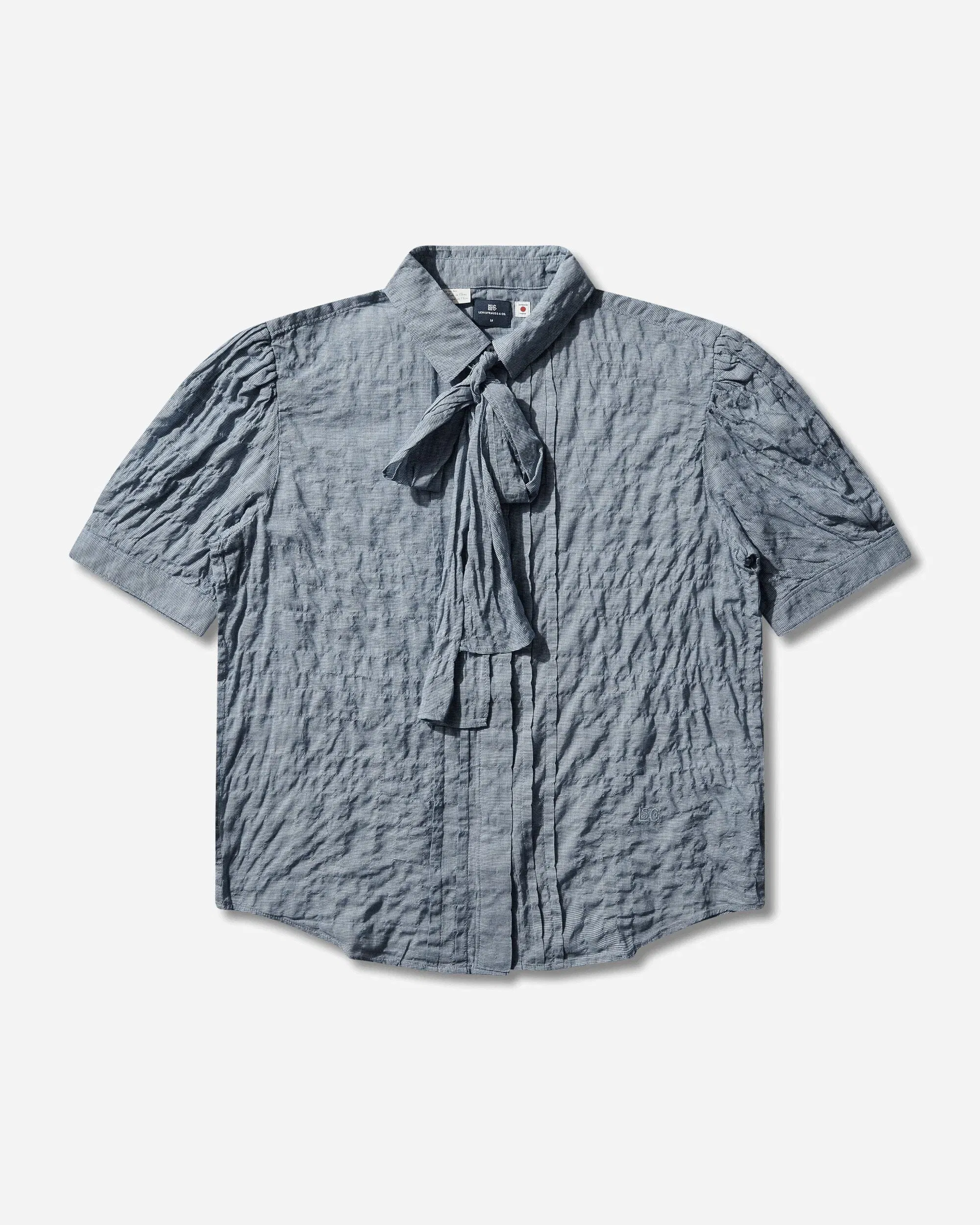 Levi's Women's Blue Tab Short Sleeve Weekend Shirt Blue