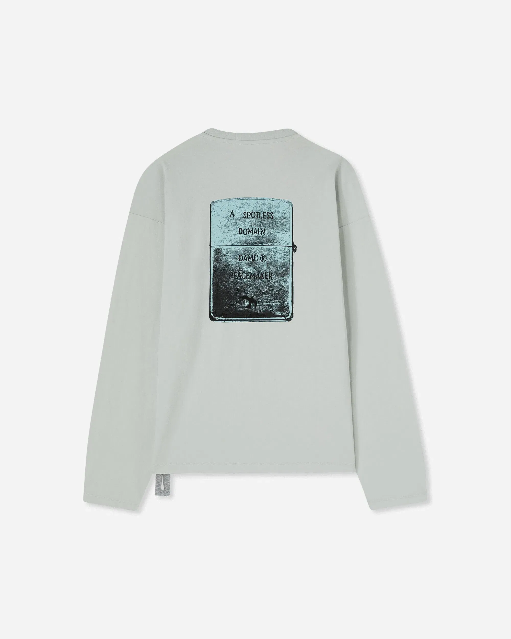 OAMC Peacemaker Men's Lighter Longsleeve Pocket T-Shirt Ice Flow