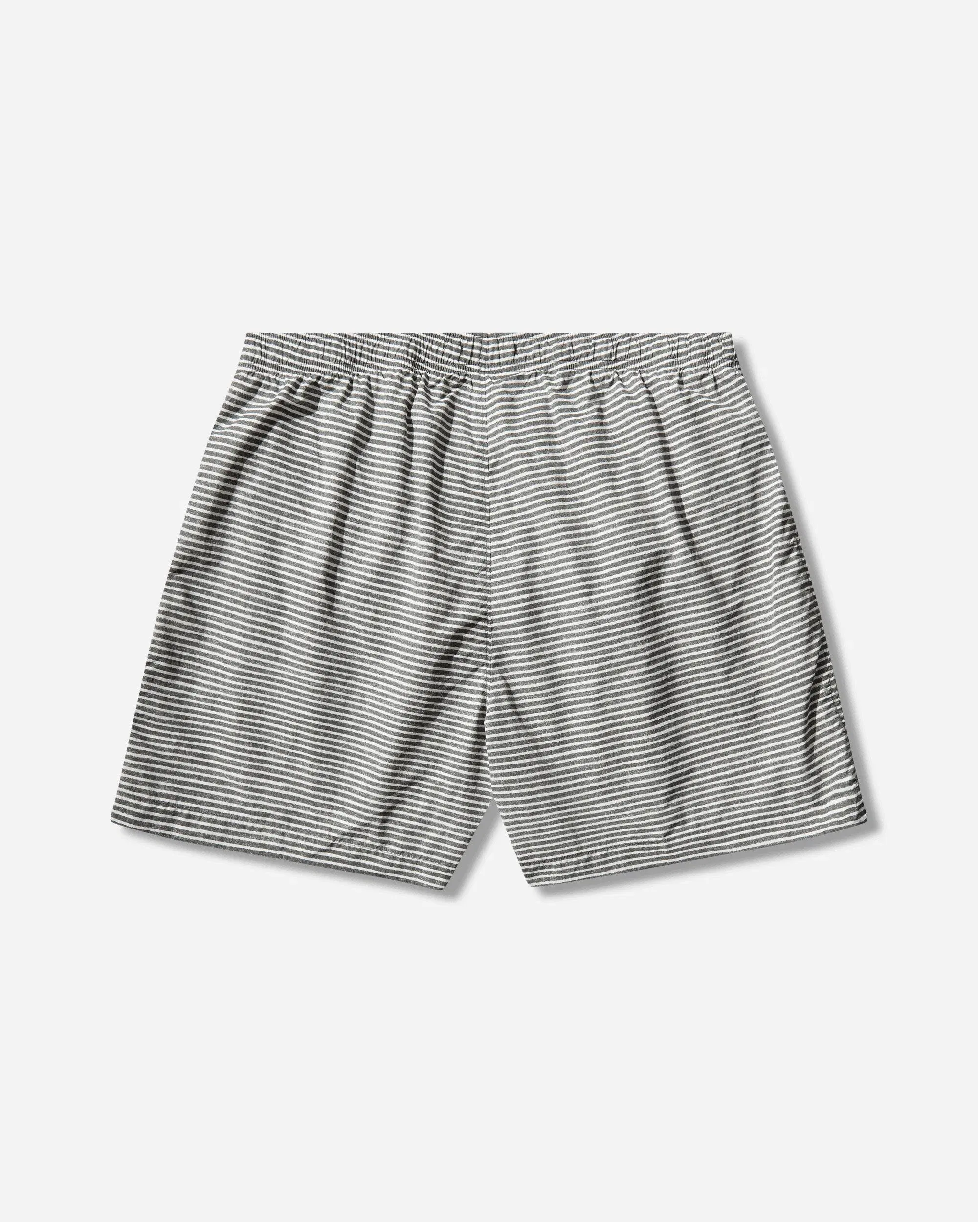 C.P. Company Men's Flatt Nylon Striped Swim Shorts Gunmetal