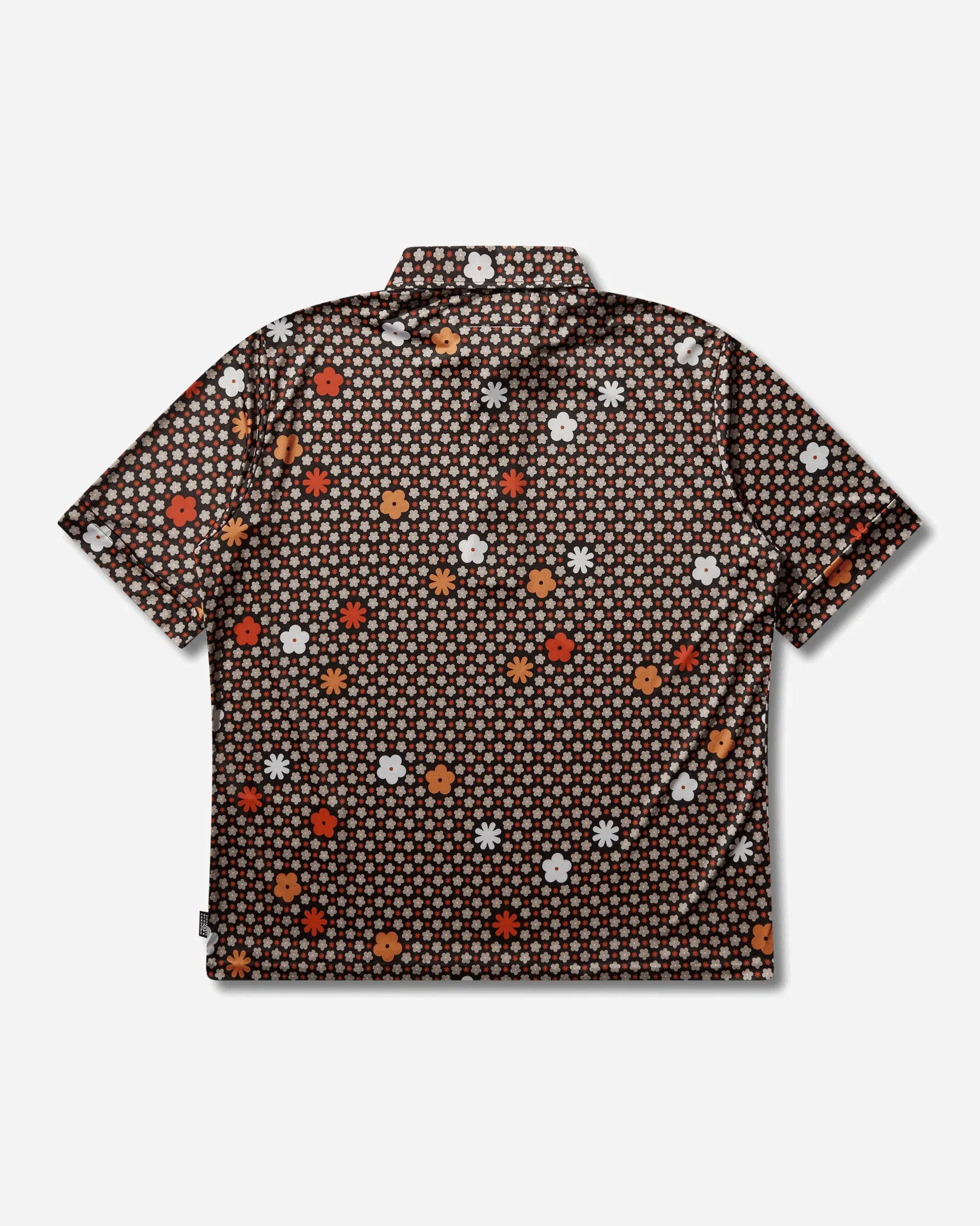 MM6 Maison Margiela Men's Floral Polo Shirt Black / Red