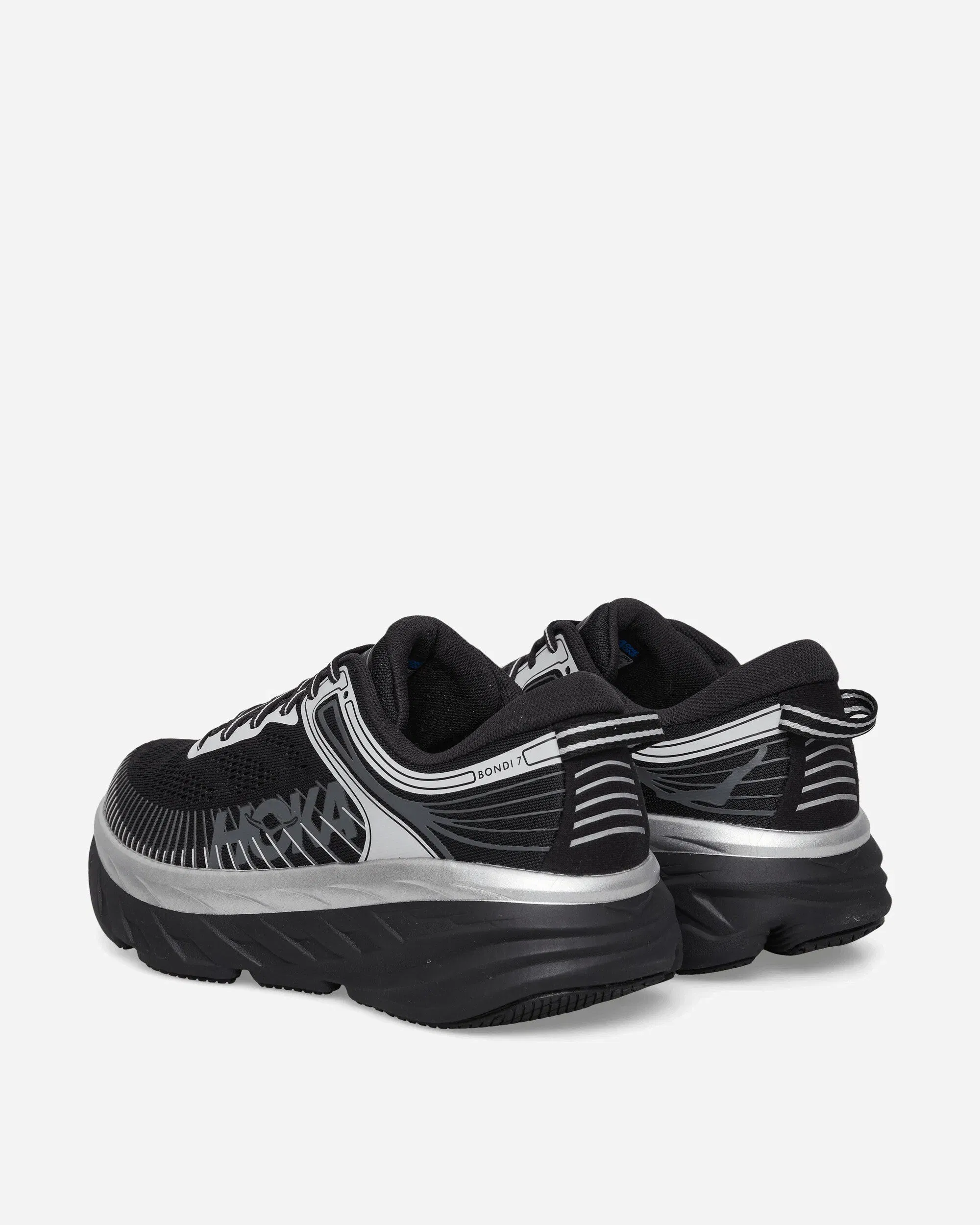 Hoka One One Men's Stealth / Tech Bondi 7 Sneakers Black / Stardust