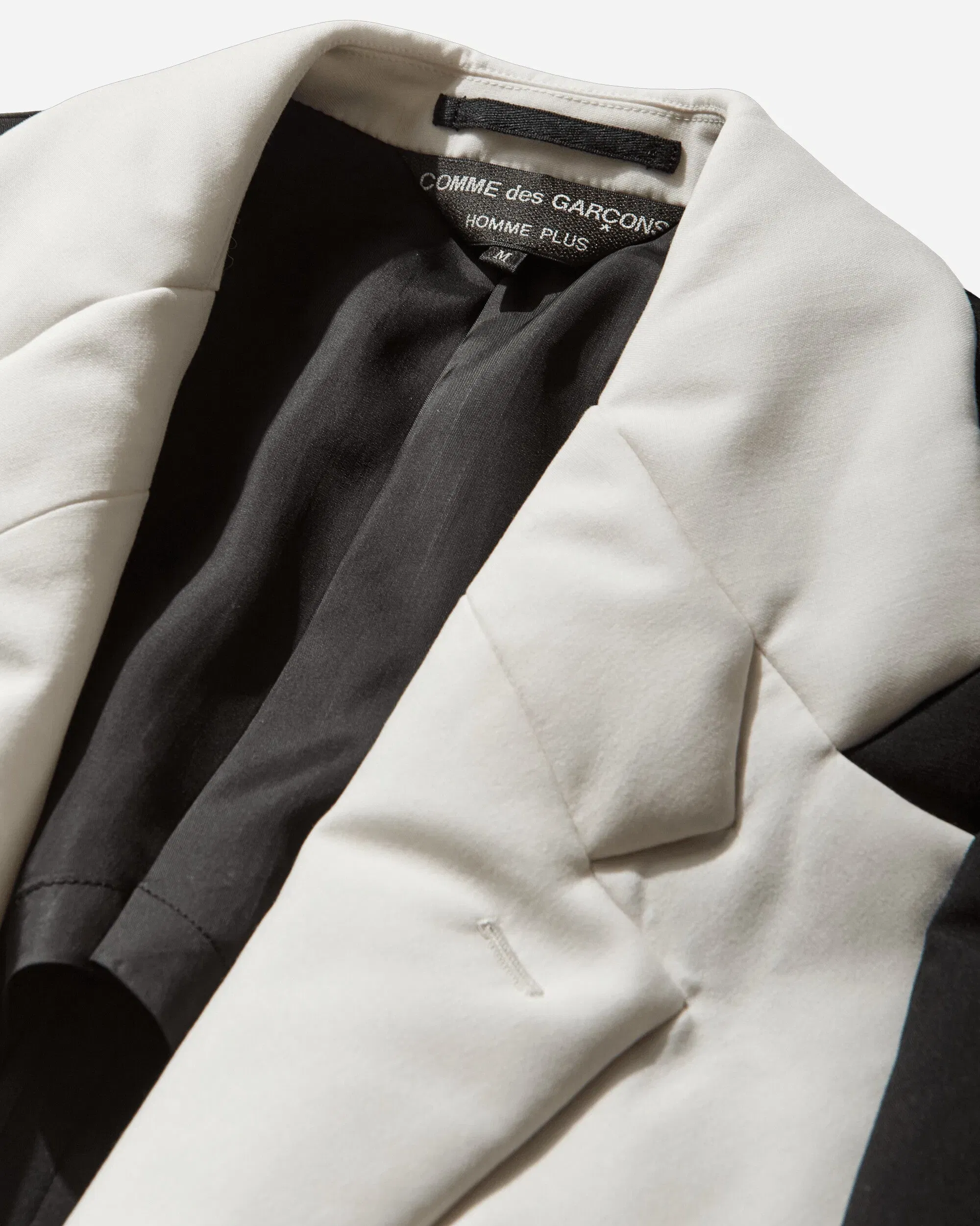 Comme Des Garçons Homme Plus Men's Double-Lapels Blazer Black / Natural