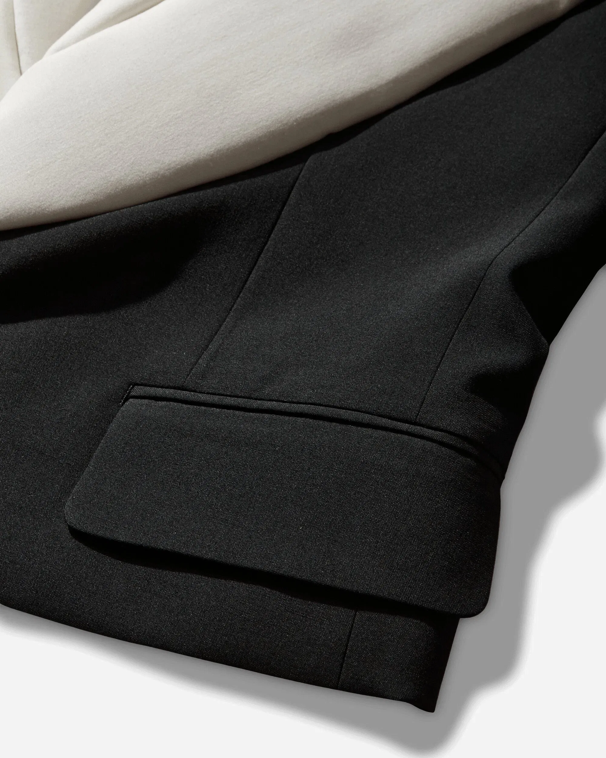 Comme Des Garçons Homme Plus Men's Double-Lapels Blazer Black / Natural
