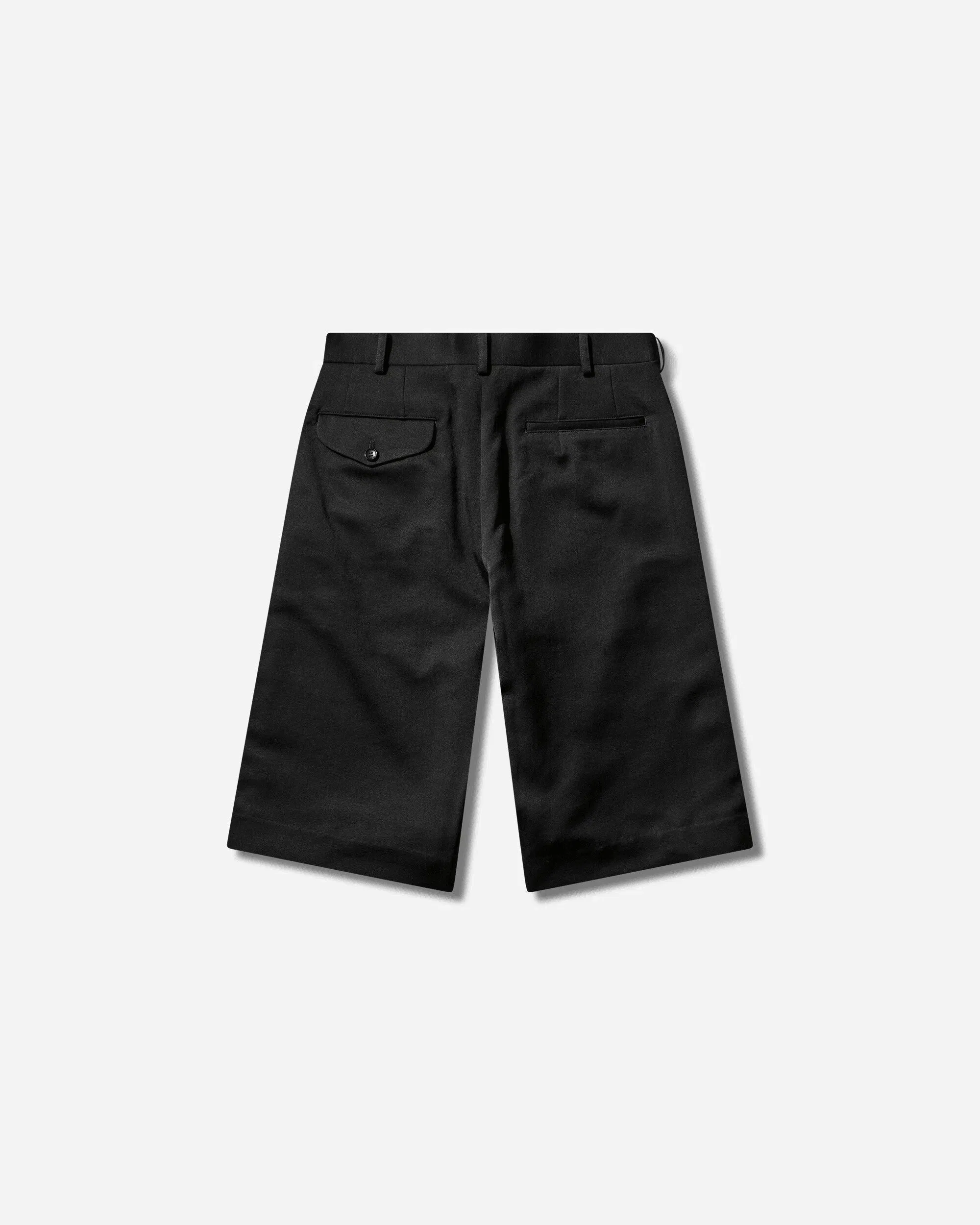 Comme Des Garçons Homme Plus Men's Zipped Wool Shorts Black