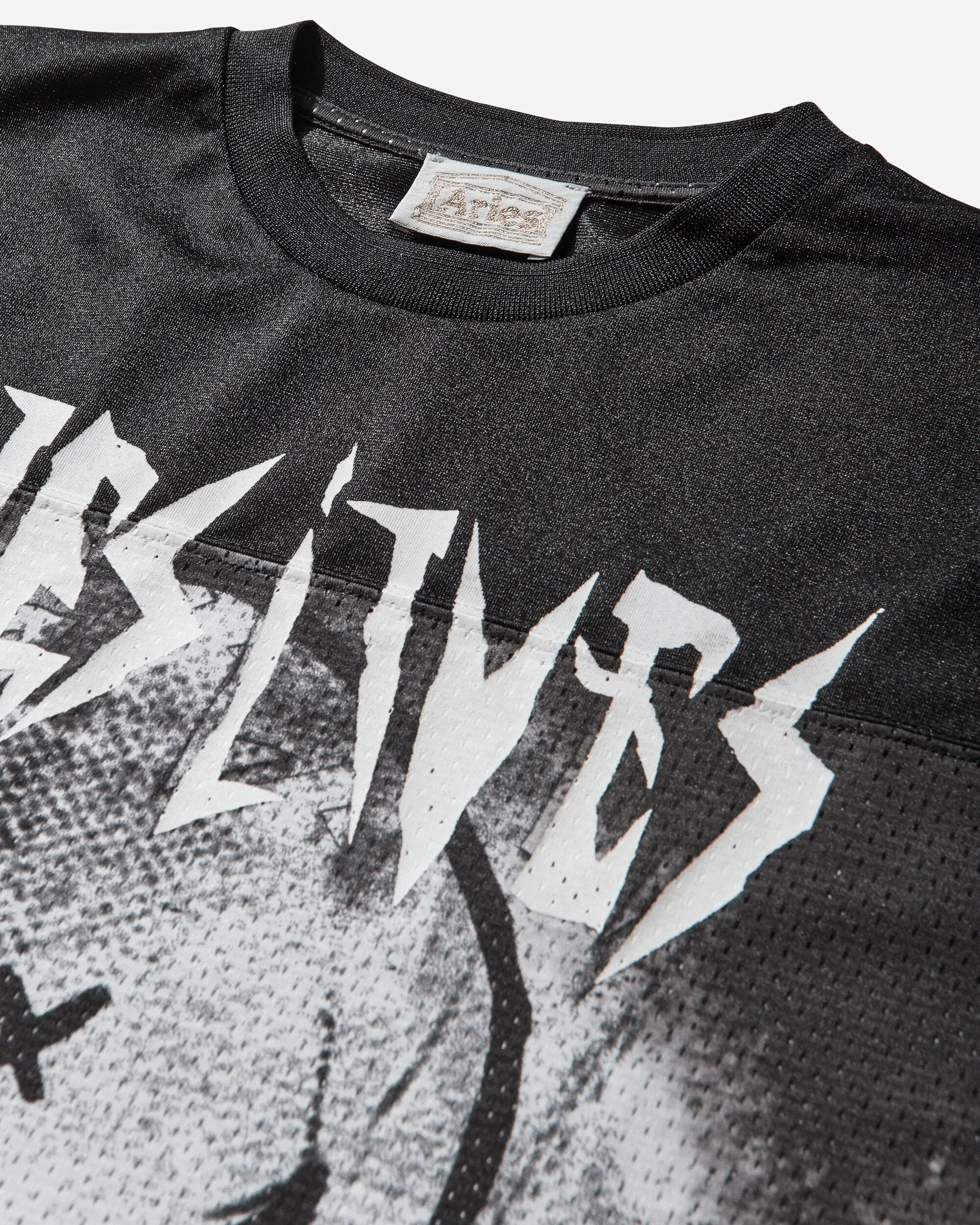 Aries Metal Airtex Longsleeve T-Shirt Black