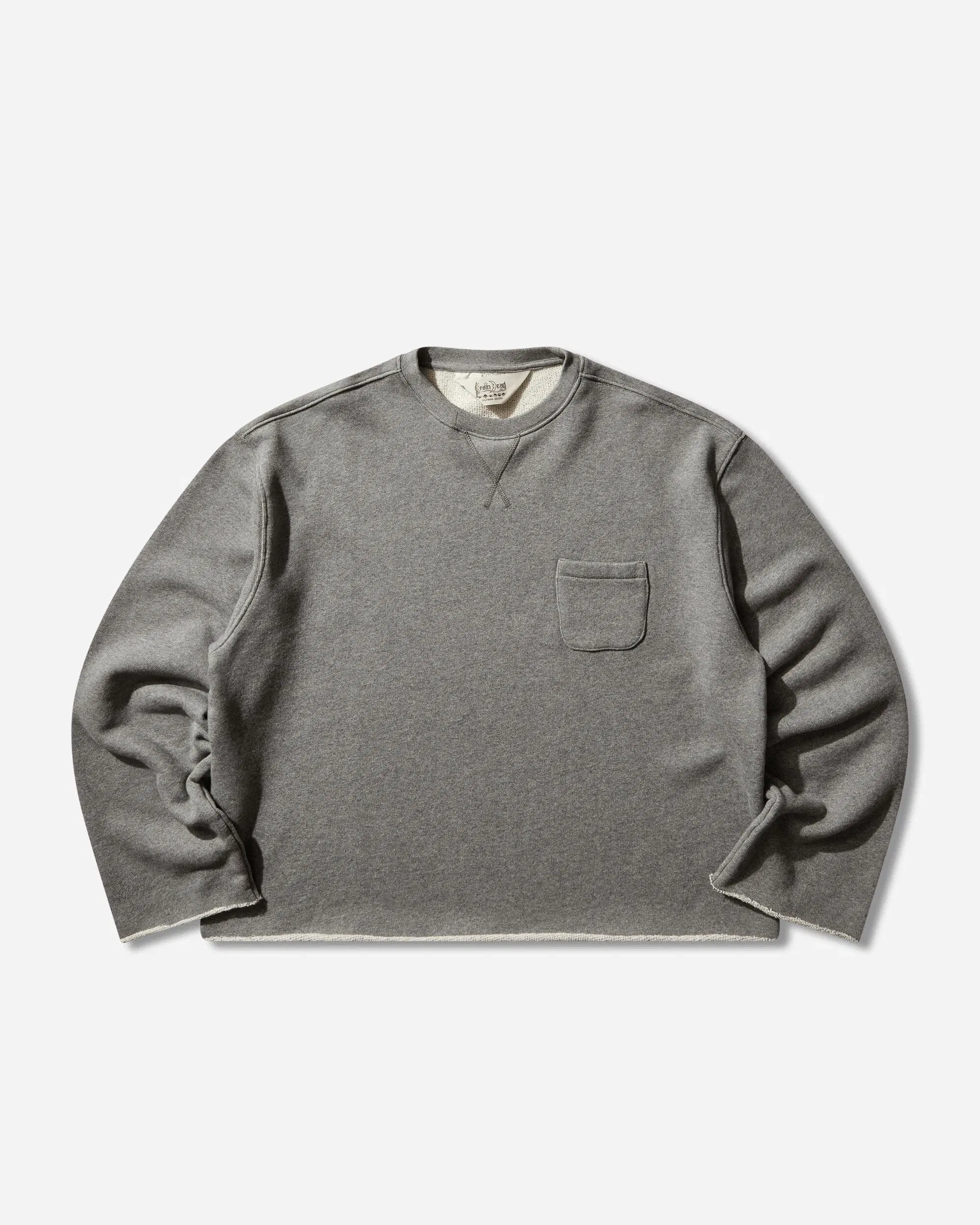 Brain Dead Boxy French Terry Sweatshirt Heather Grey