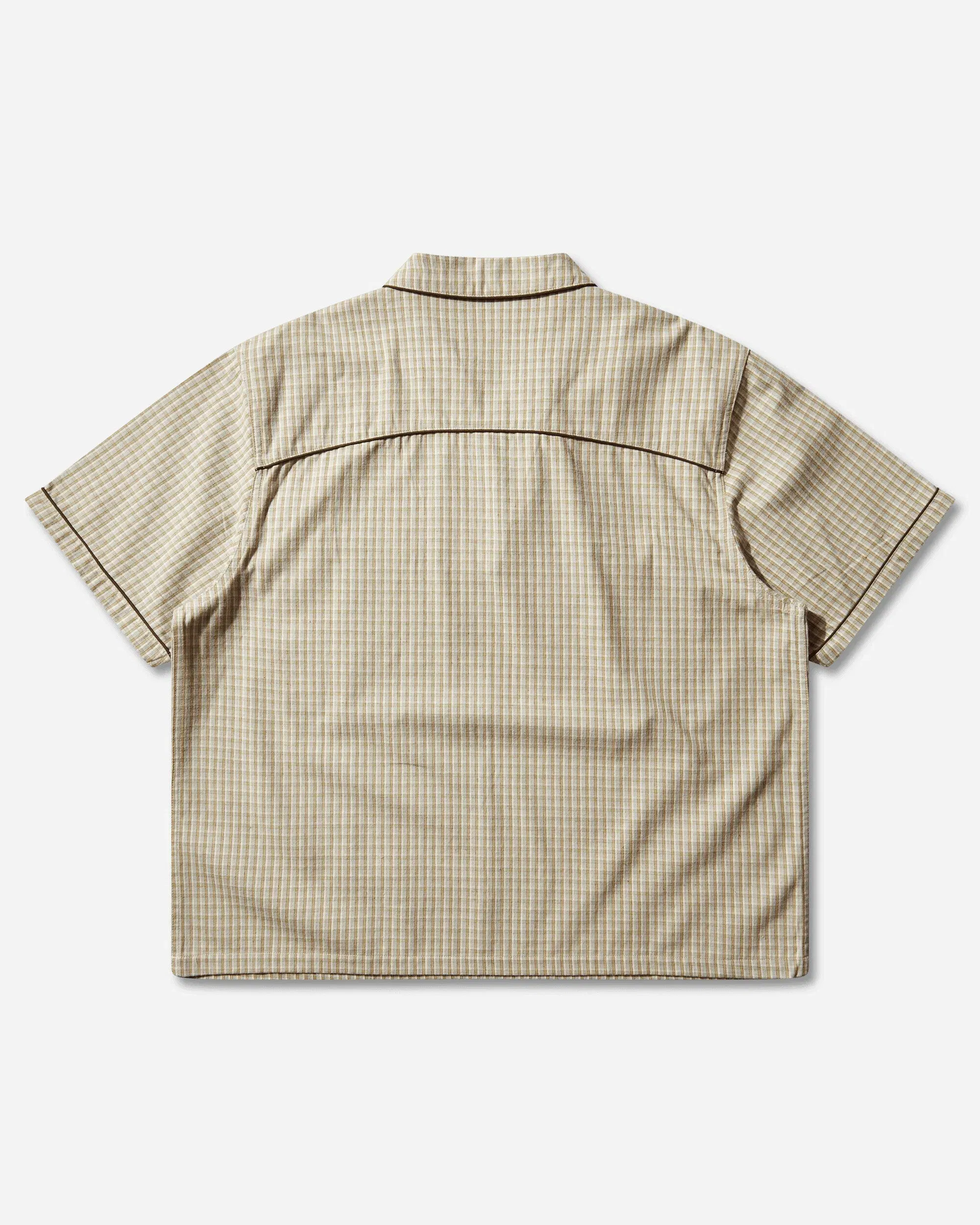 Brain Dead Check Western Shirt Taupe