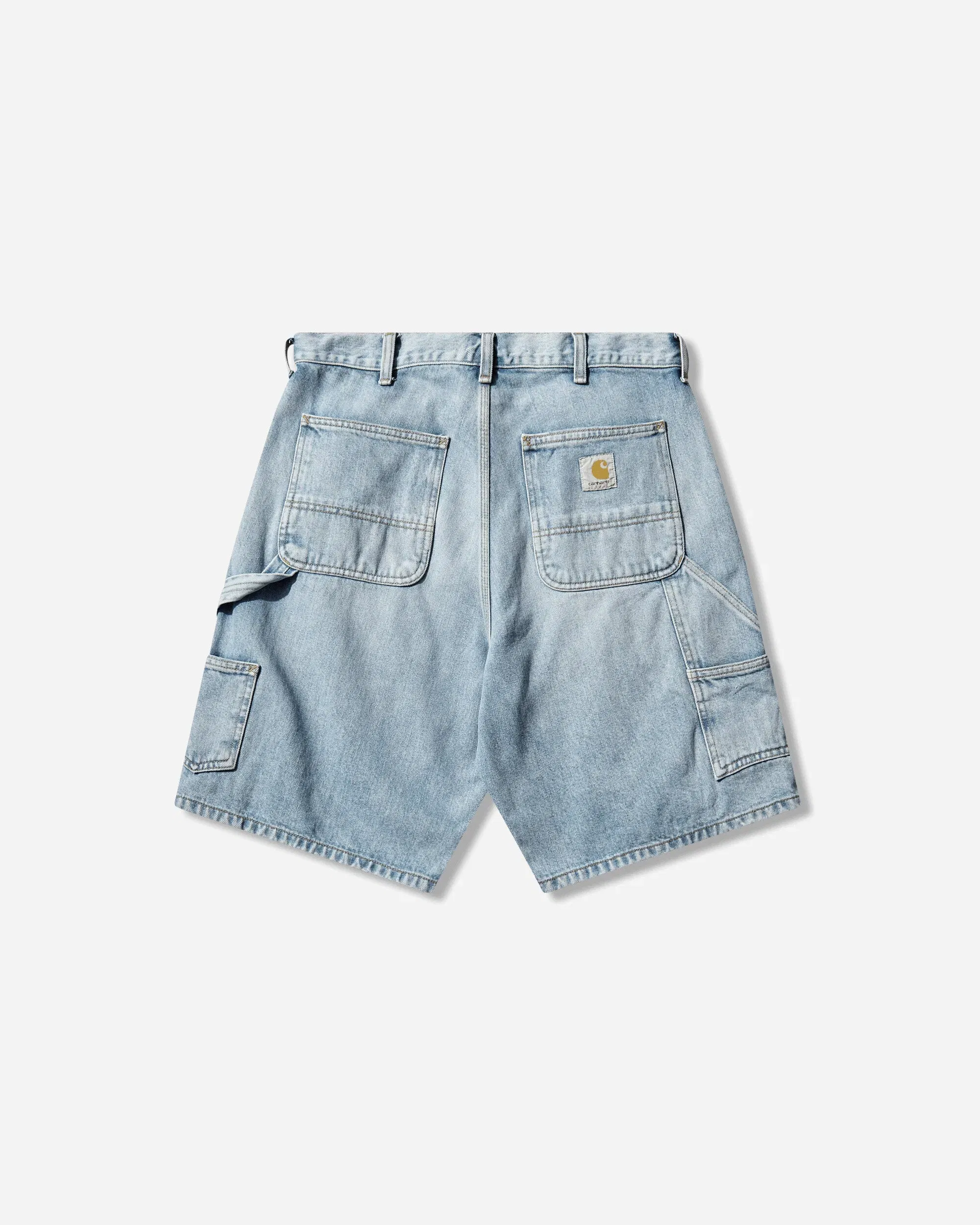 Carhartt WIP Men's Double Knee Shorts Blue (Stone Washed)