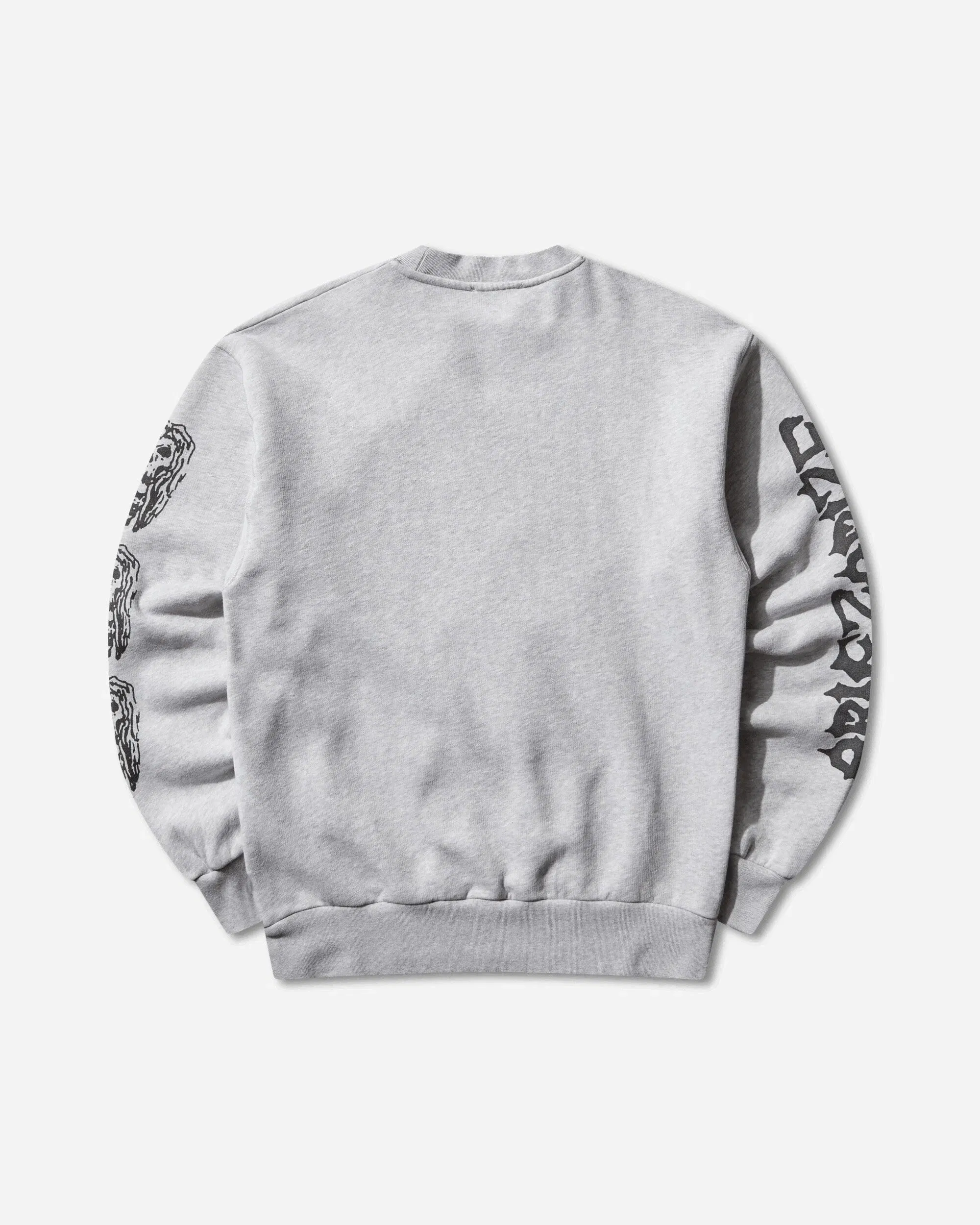Aries Meowharishi Embroidered Sweatshirt Grey Marl