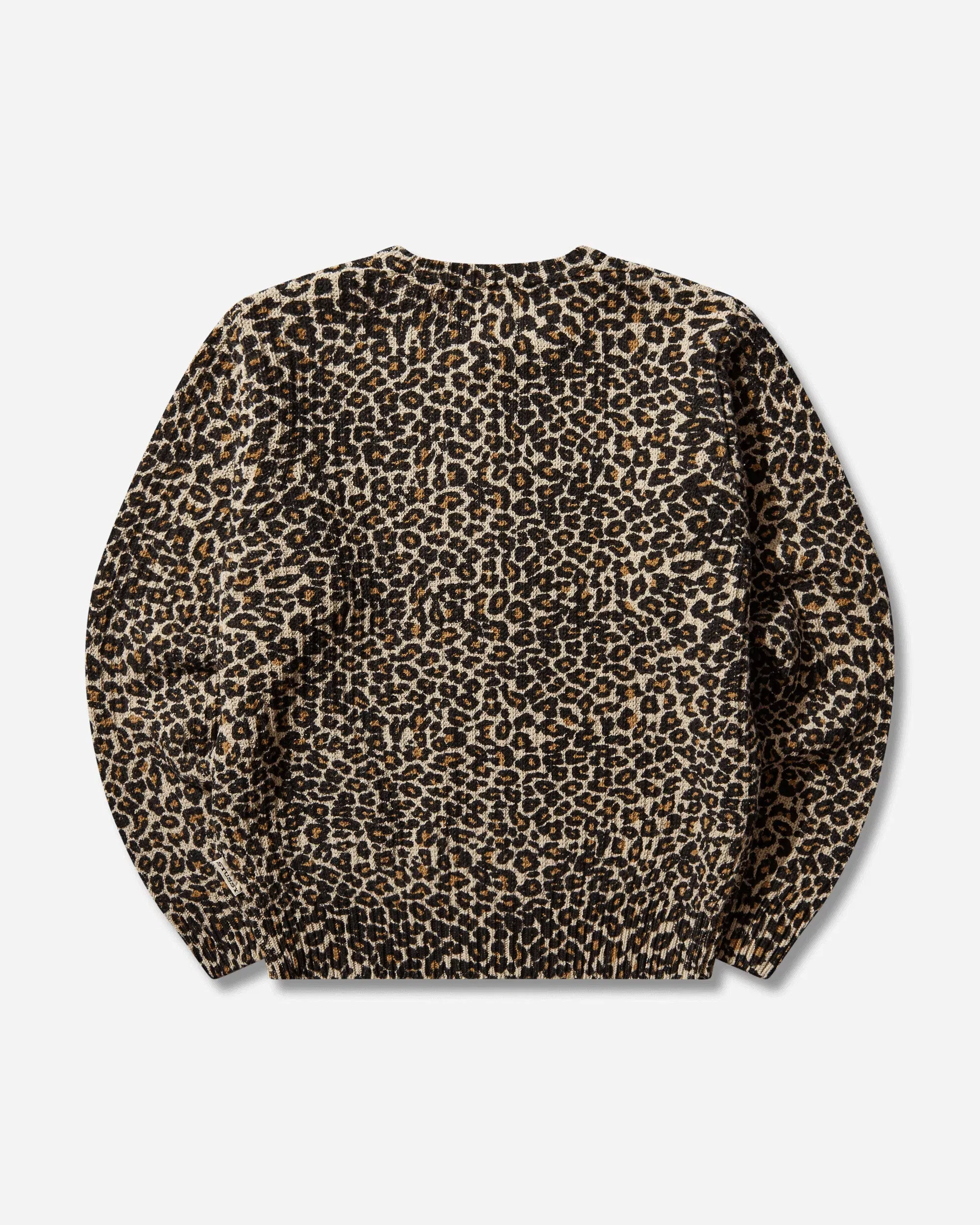 Stussy Leopard Sweater Beige