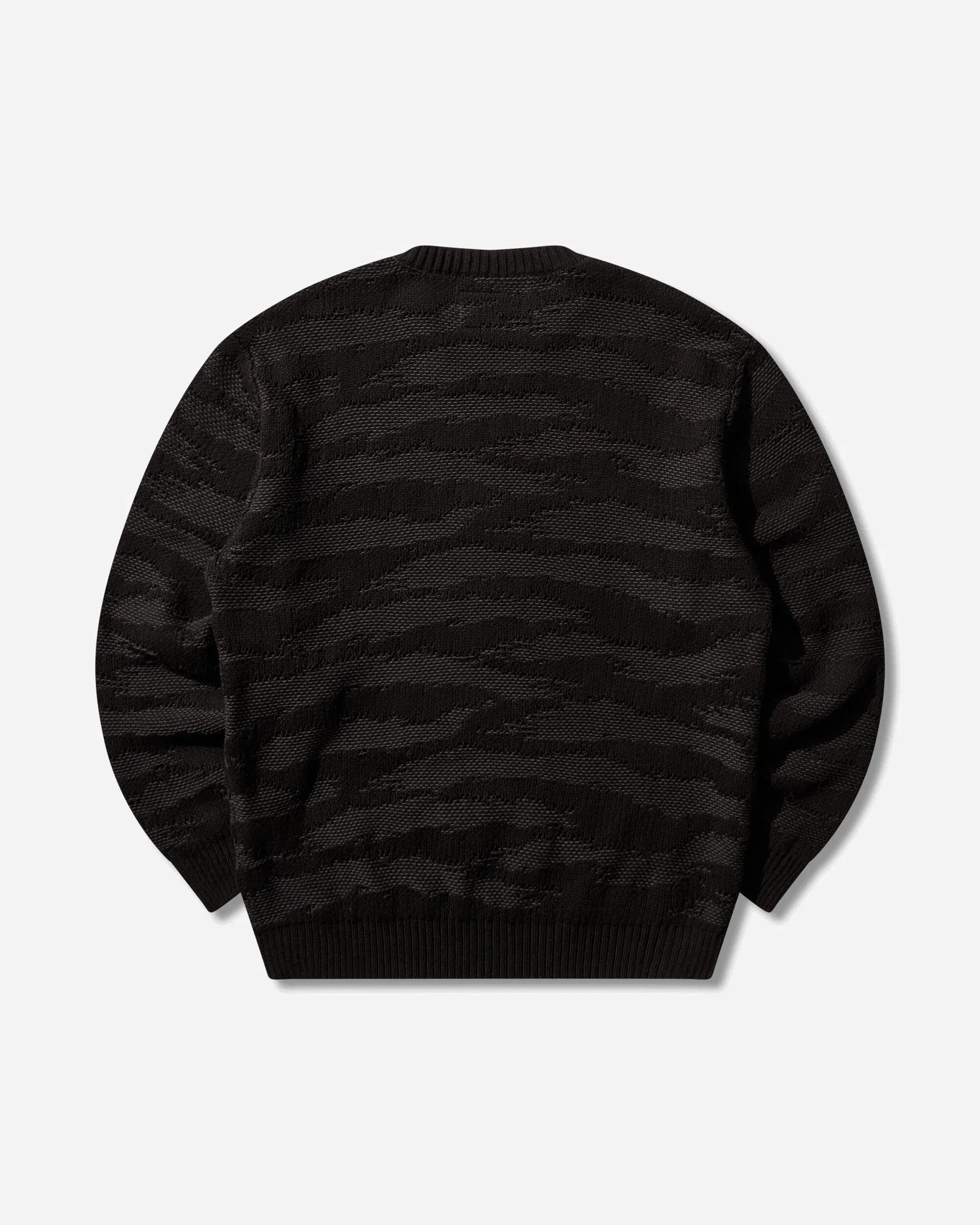 Neighborhood Men's Camo Pattern Crewneck Sweater Black