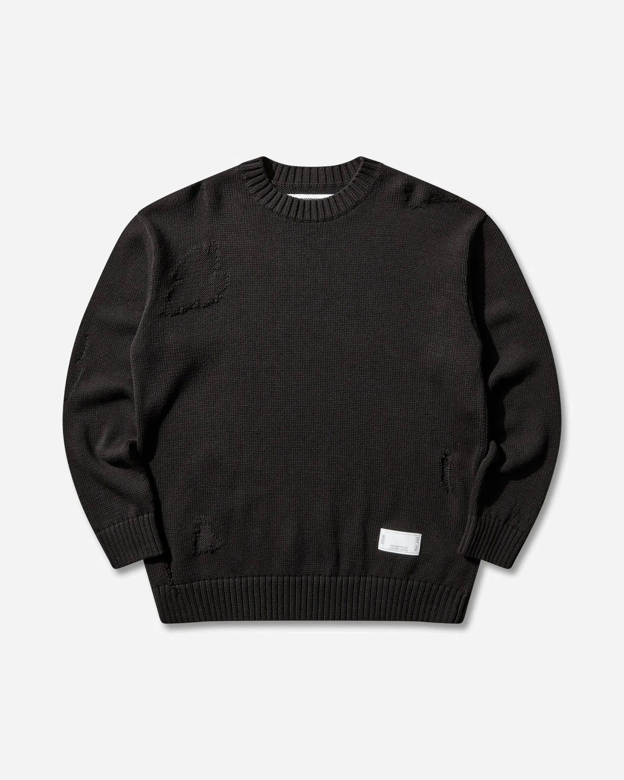 Neighborhood Men's Savage Crewneck Sweater Black