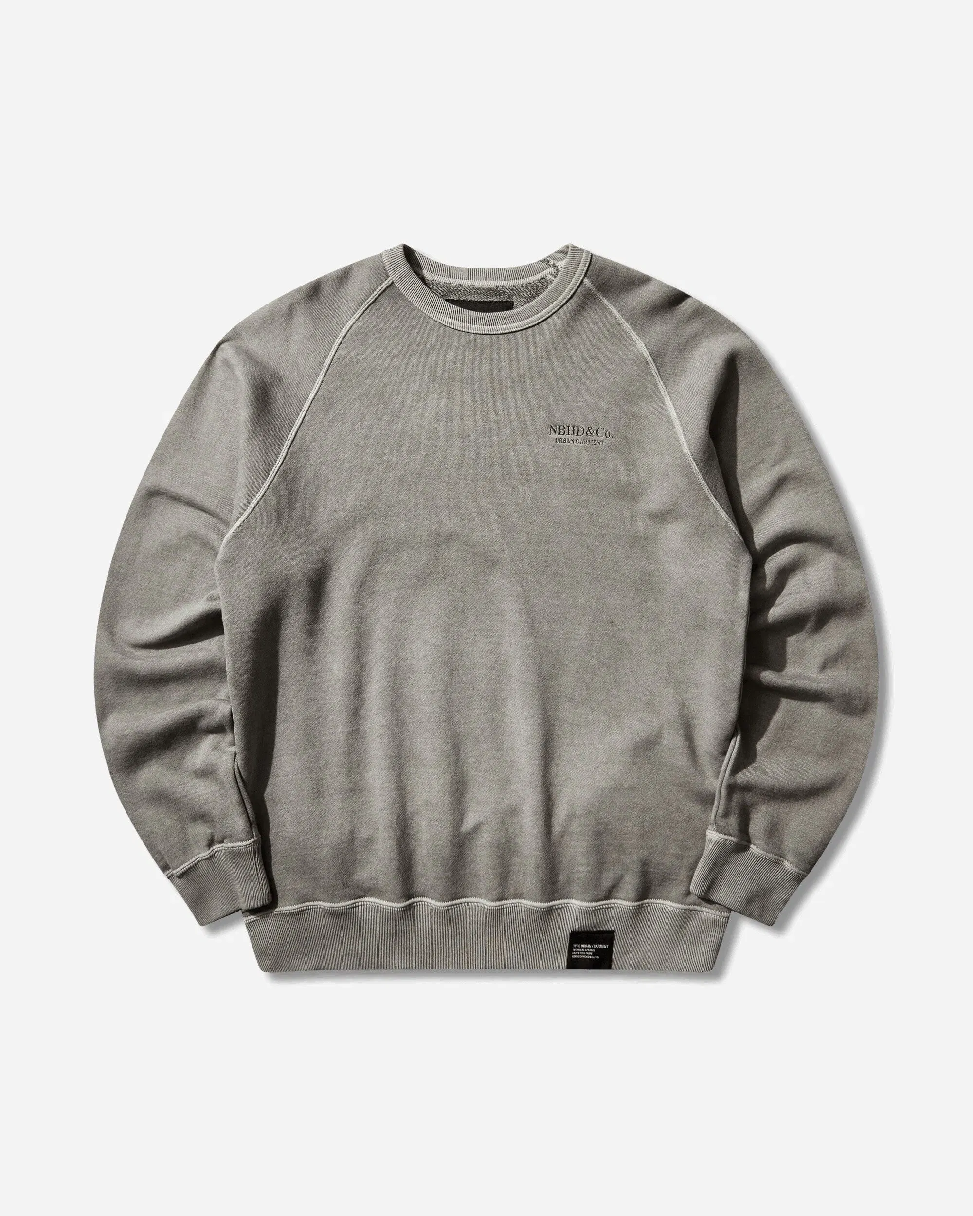 Neighborhood Men's Pigment Dyed Sweatshirt Grey